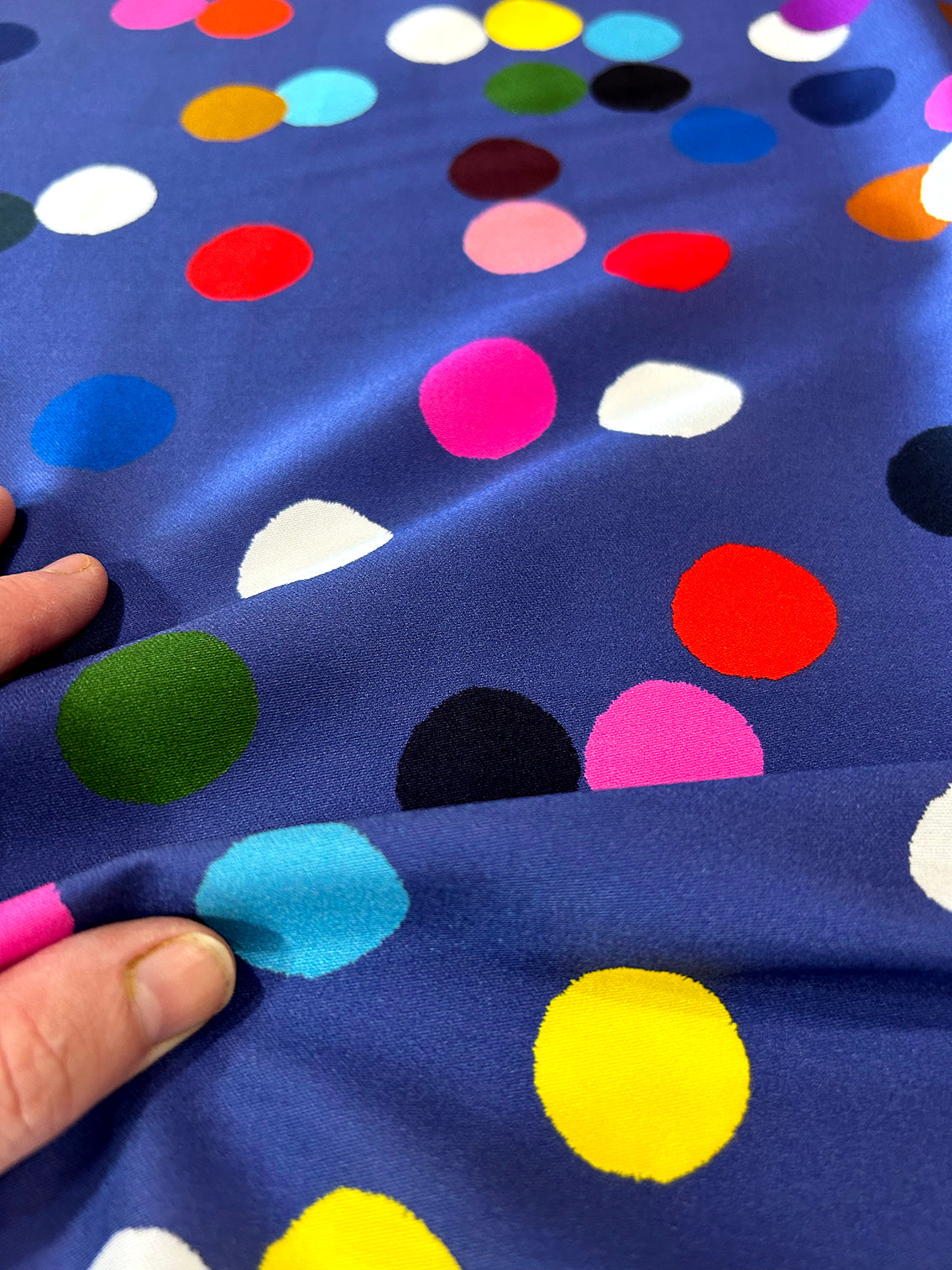 Large Confetti (blue) cotton (CUT PIECE 2M $30)