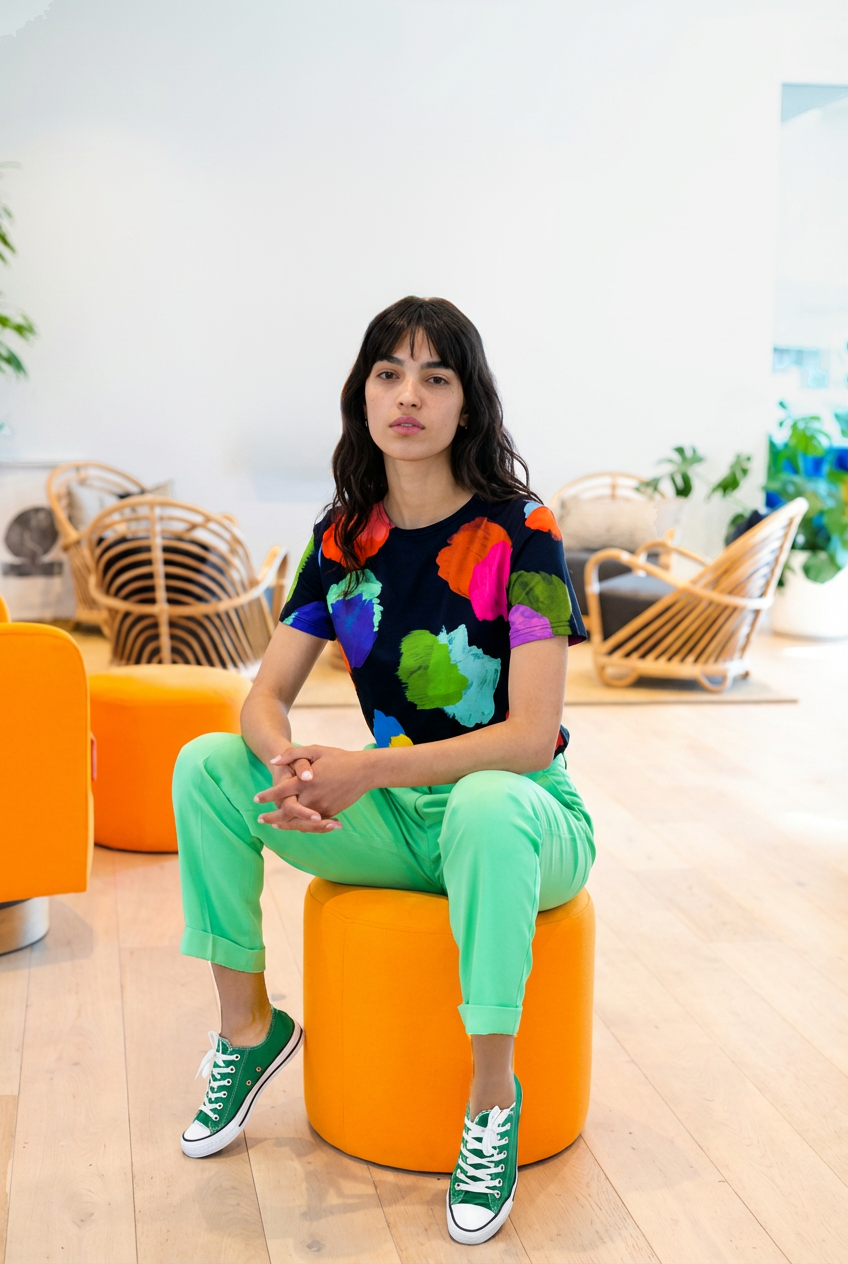 Paint Swatch Jersey Top