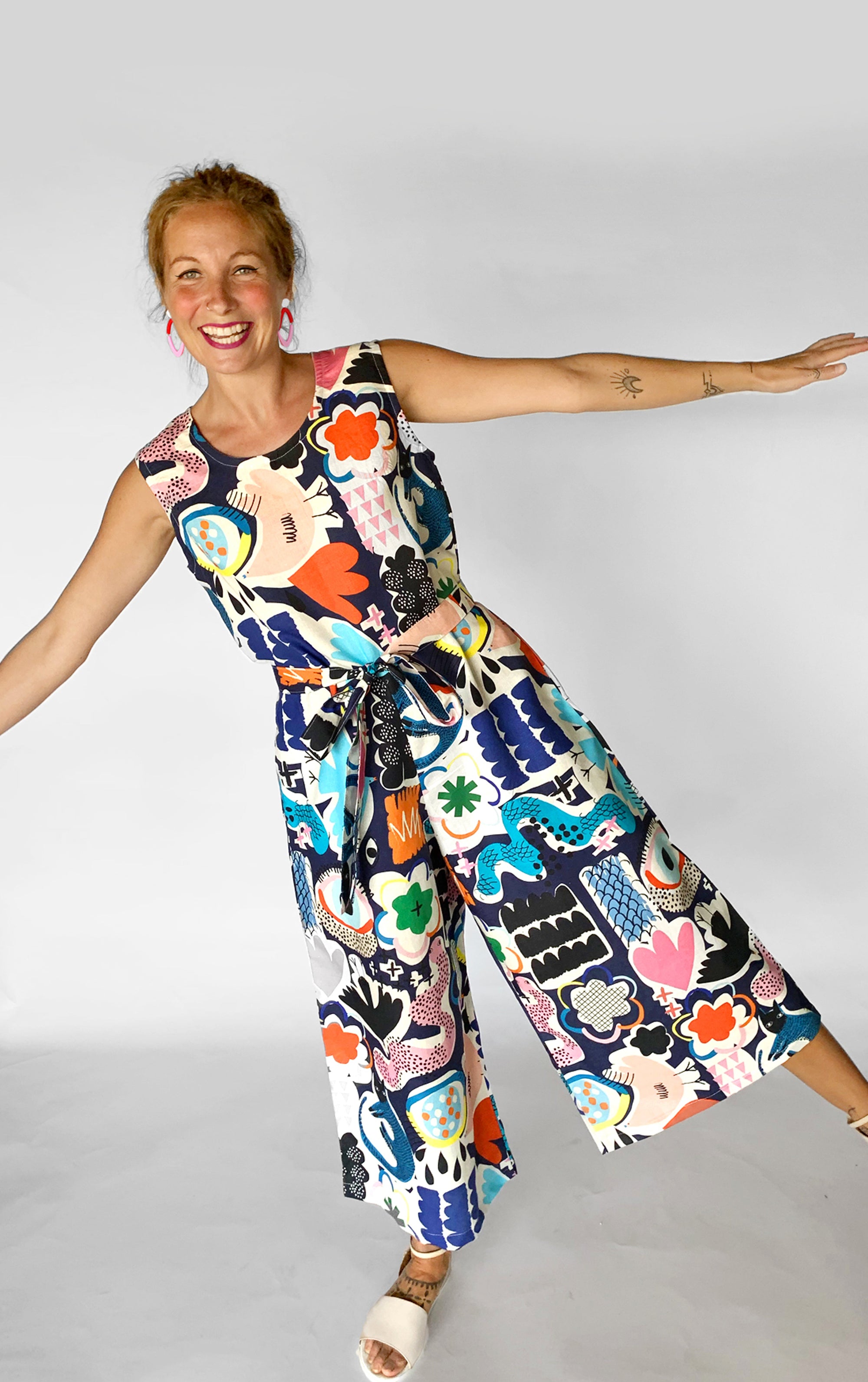 Doops &amp; Loops cotton linen (CUT PIECE 1M $12)