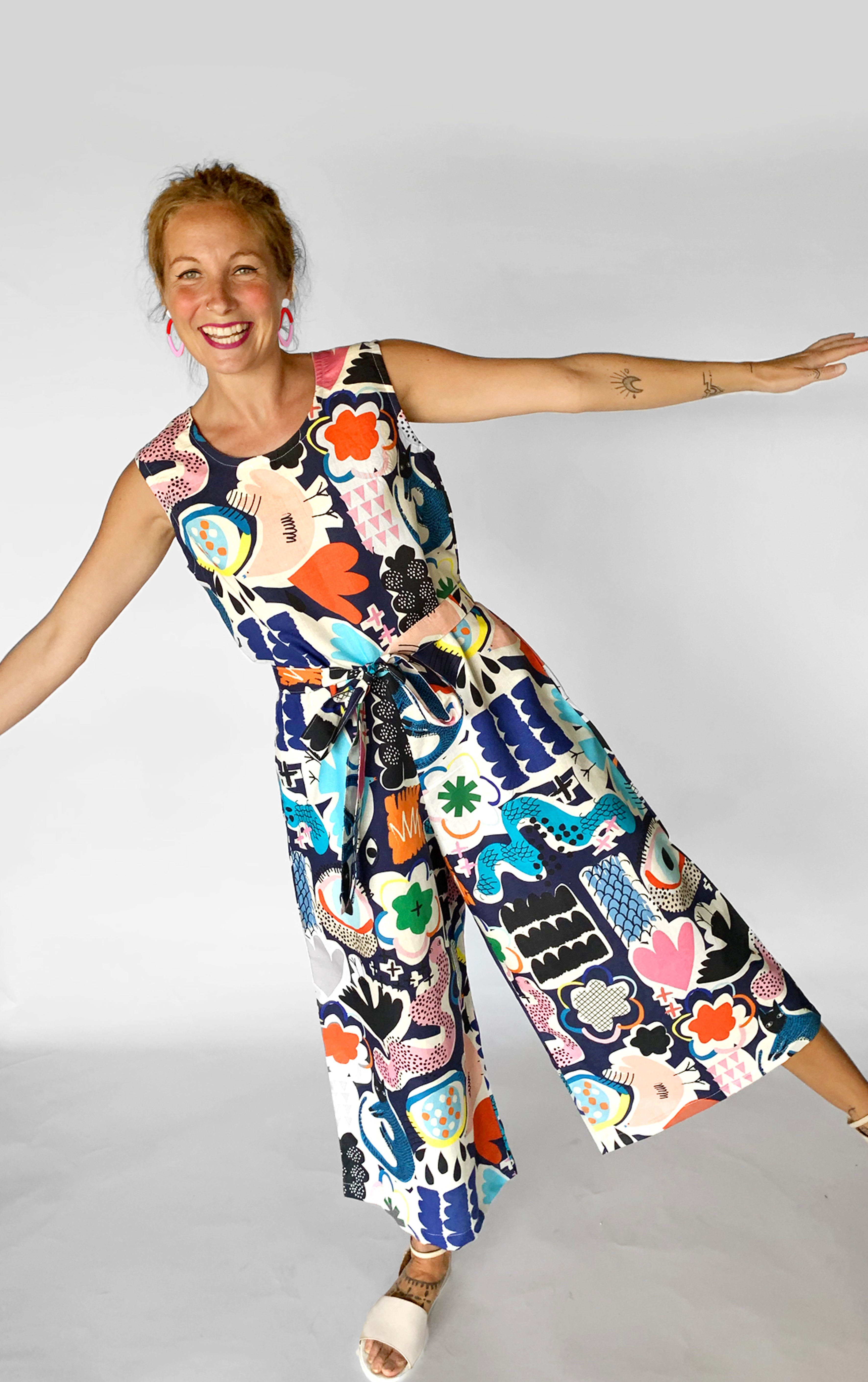 Doops &amp; Loops cotton linen (CUT PIECE 1M $12)