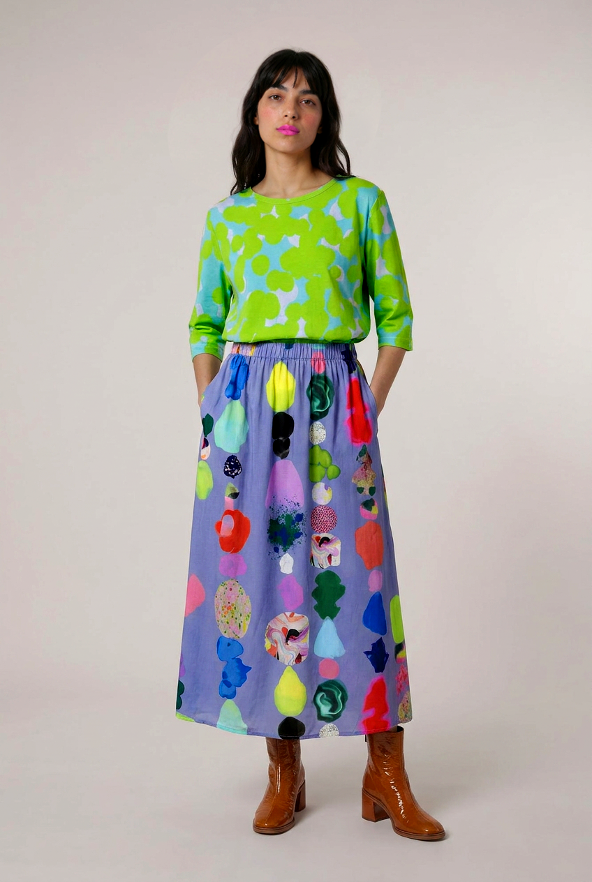 Dancing Sunbeams tencel twill skirt