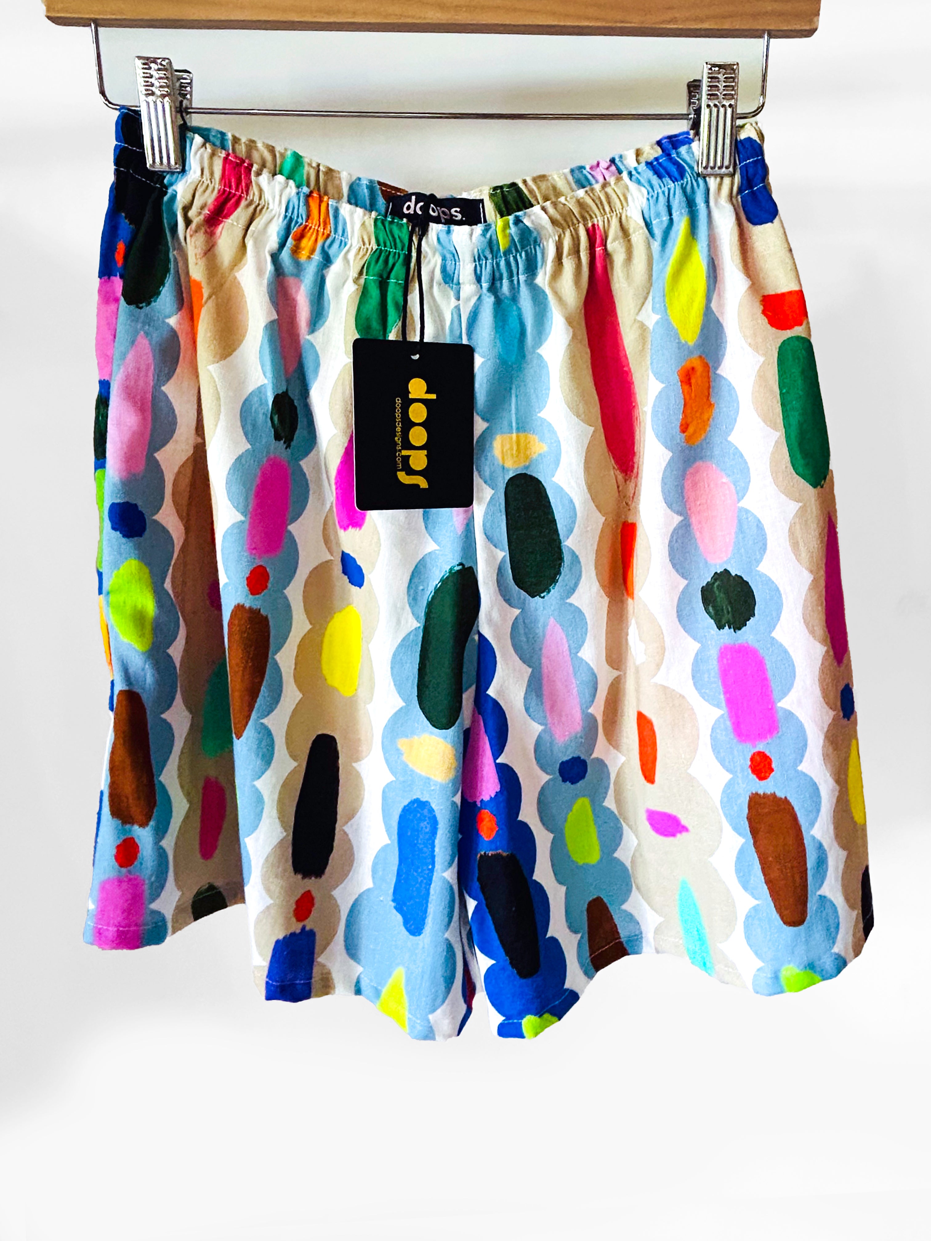 The Artist Shapes cotton linen shorts/sample