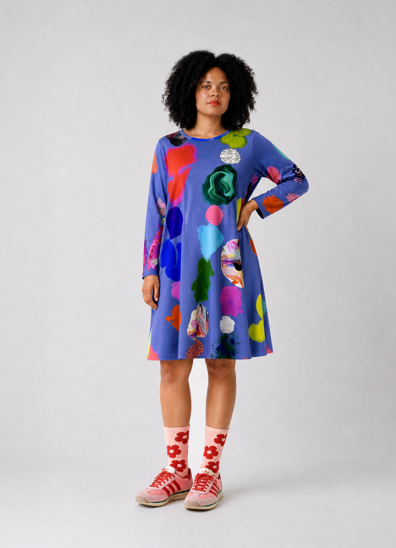 Dancing Sunbeams Mini Jersey Dress