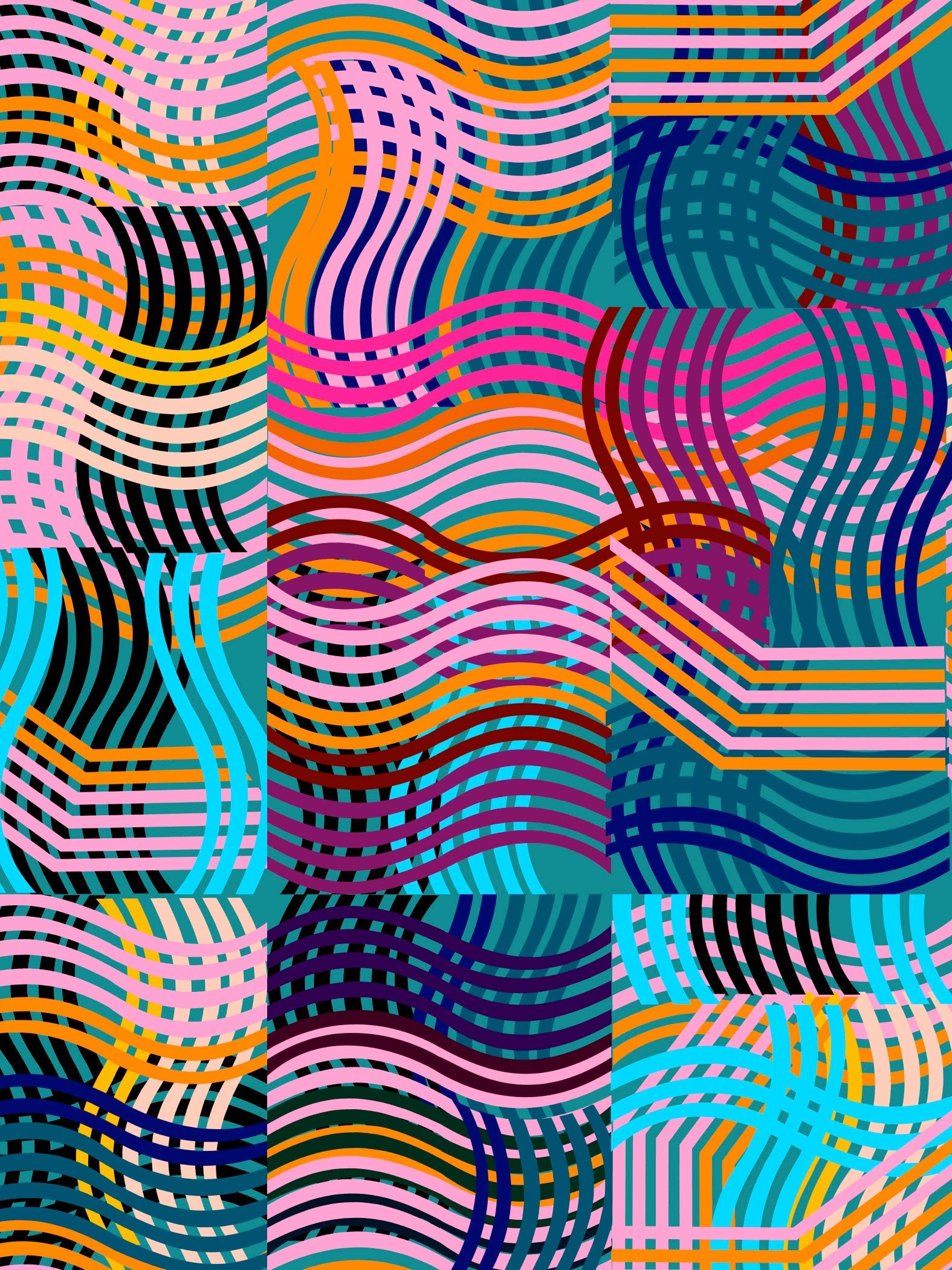 Ripples viscose crepe (CUT PIECE 80CM $8)