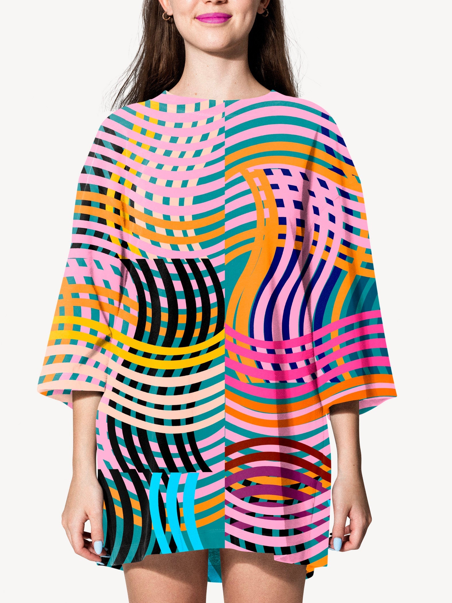 Ripples viscose crepe (CUT PIECE 80CM $8)