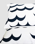 Set of 2 Linen Wave pillow cases (screen printed) original doops piece