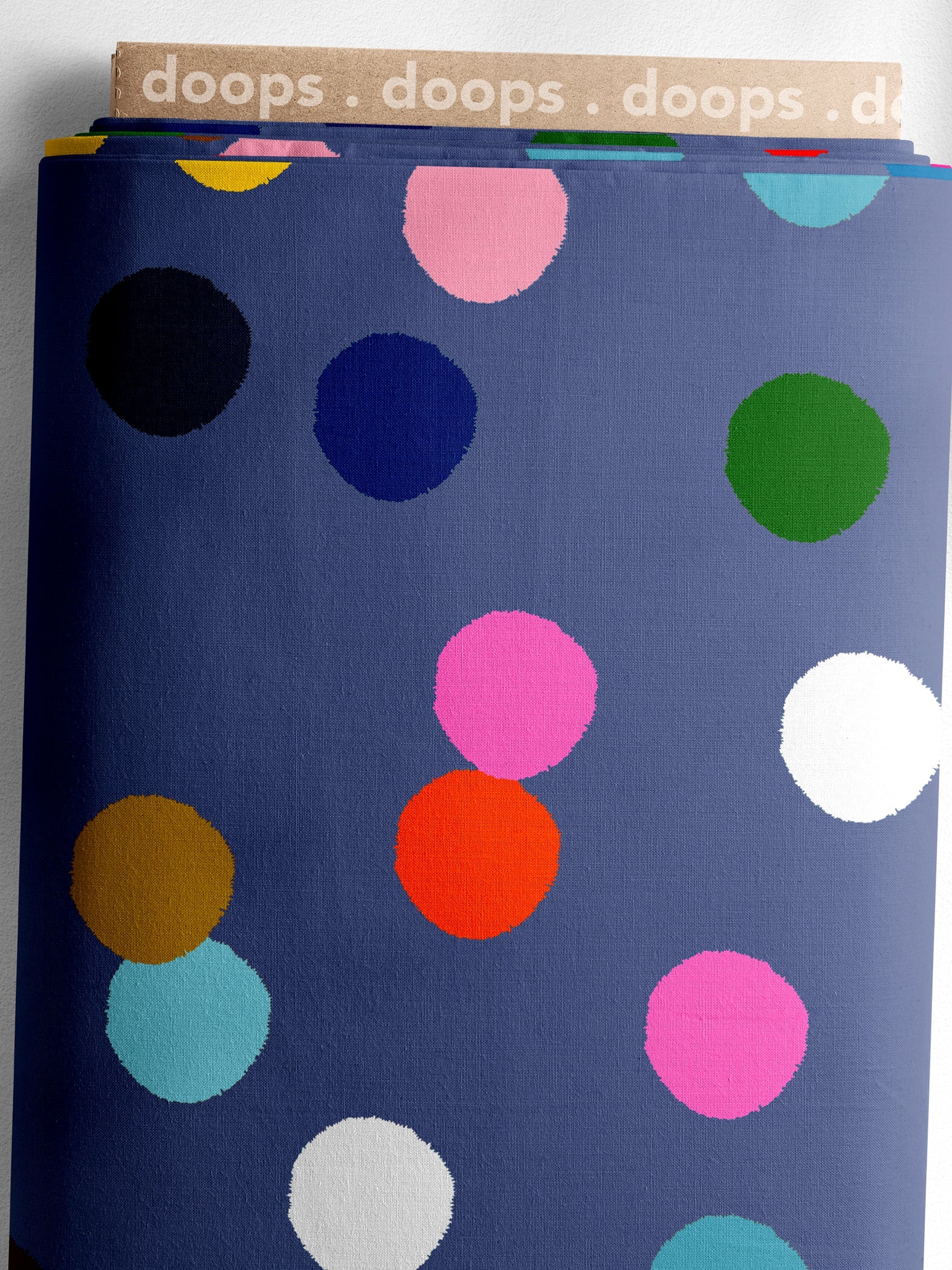 Large Confetti (blue) cotton (CUT PIECE 1M $9)
