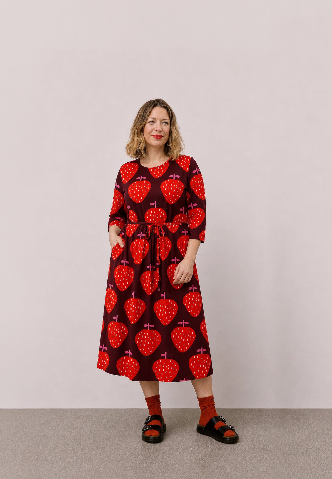 Strawberry Kiss Jersey Dress