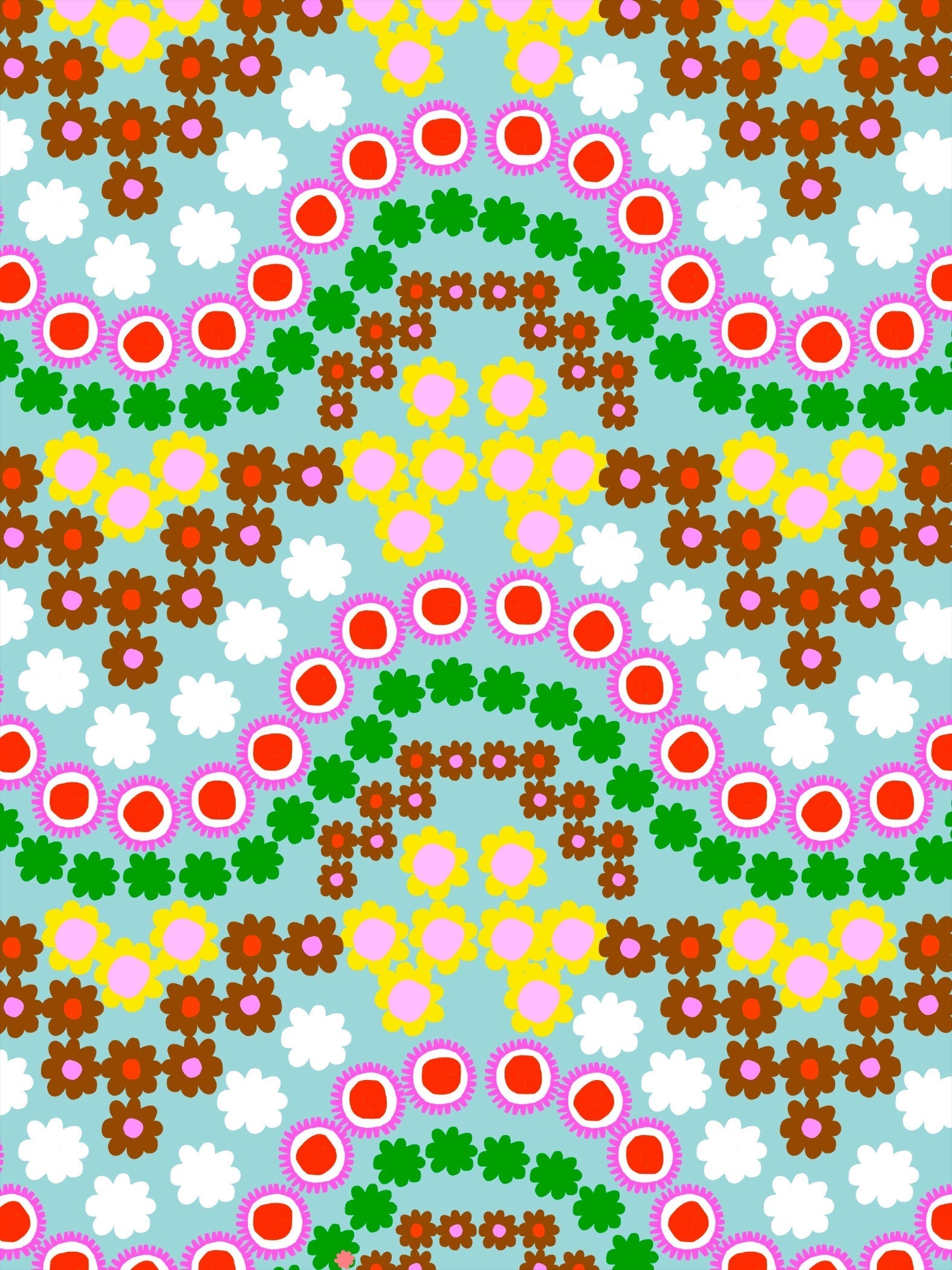 Flower Love cotton (CUT PIECE 2M $30)