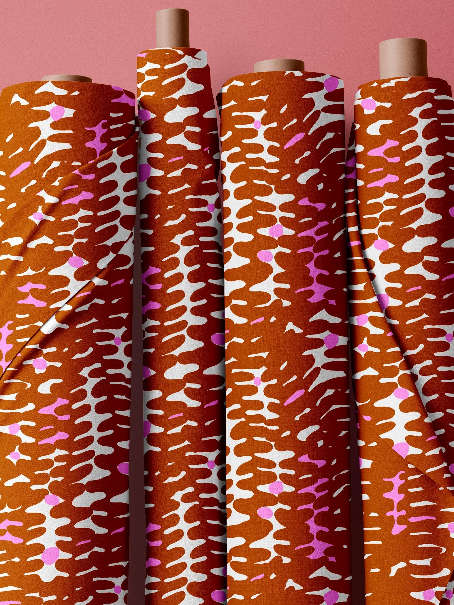 Rusty Ferns quilt cotton (cut piece 50cm) large scale