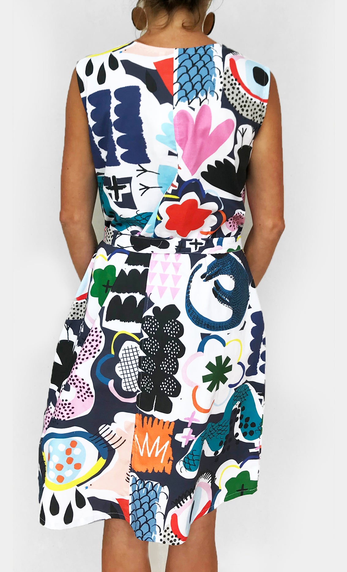 Doops Play 100% cotton dress with tie (1481172811872)