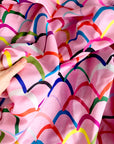 Pink Waves cotton linen per metre (4634642055264)