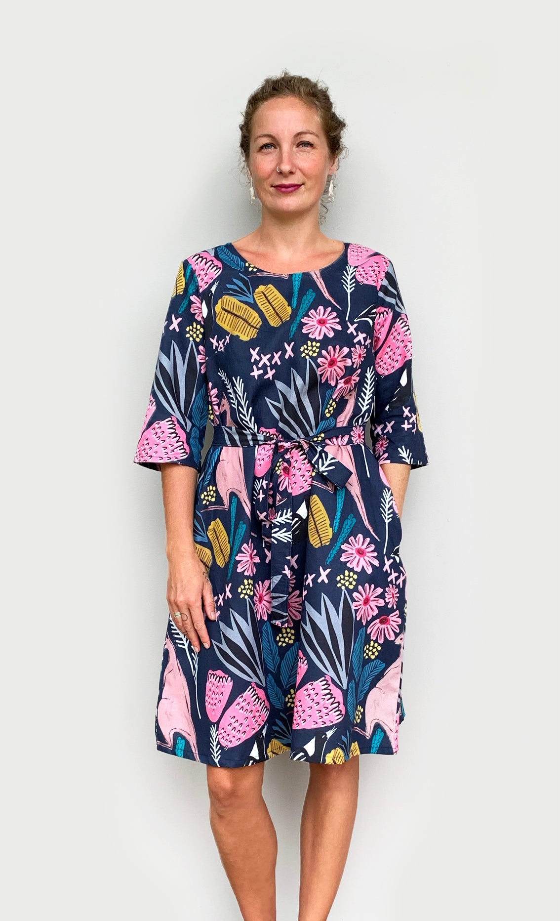 Cowley Fields dress cotton/linen (743499366496)