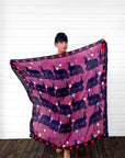 Emu Play 95% cotton5% silk scarf/sarong