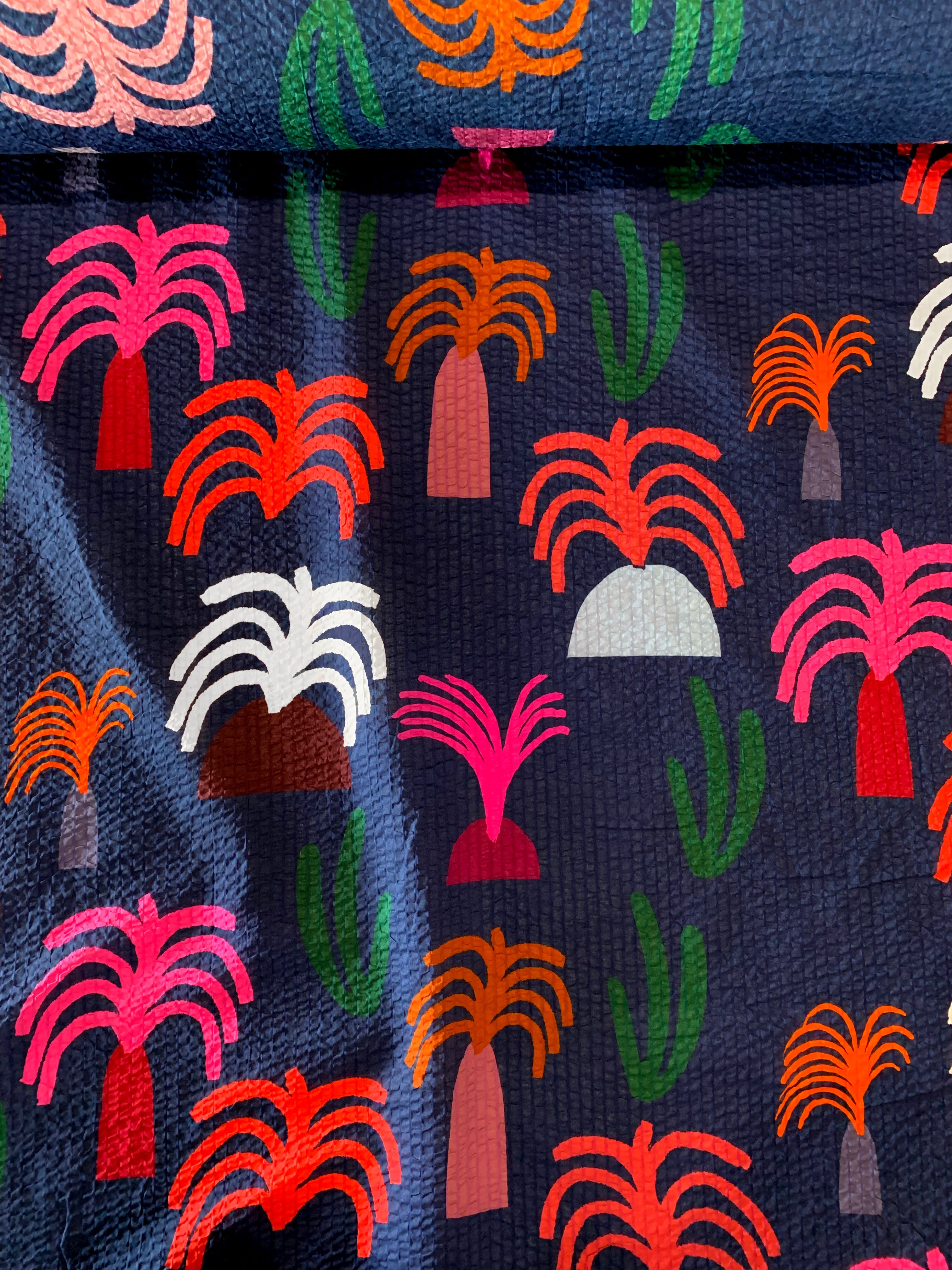 Palm Valley Cotton Seersucker (CUT PIECE  60 CM $8)