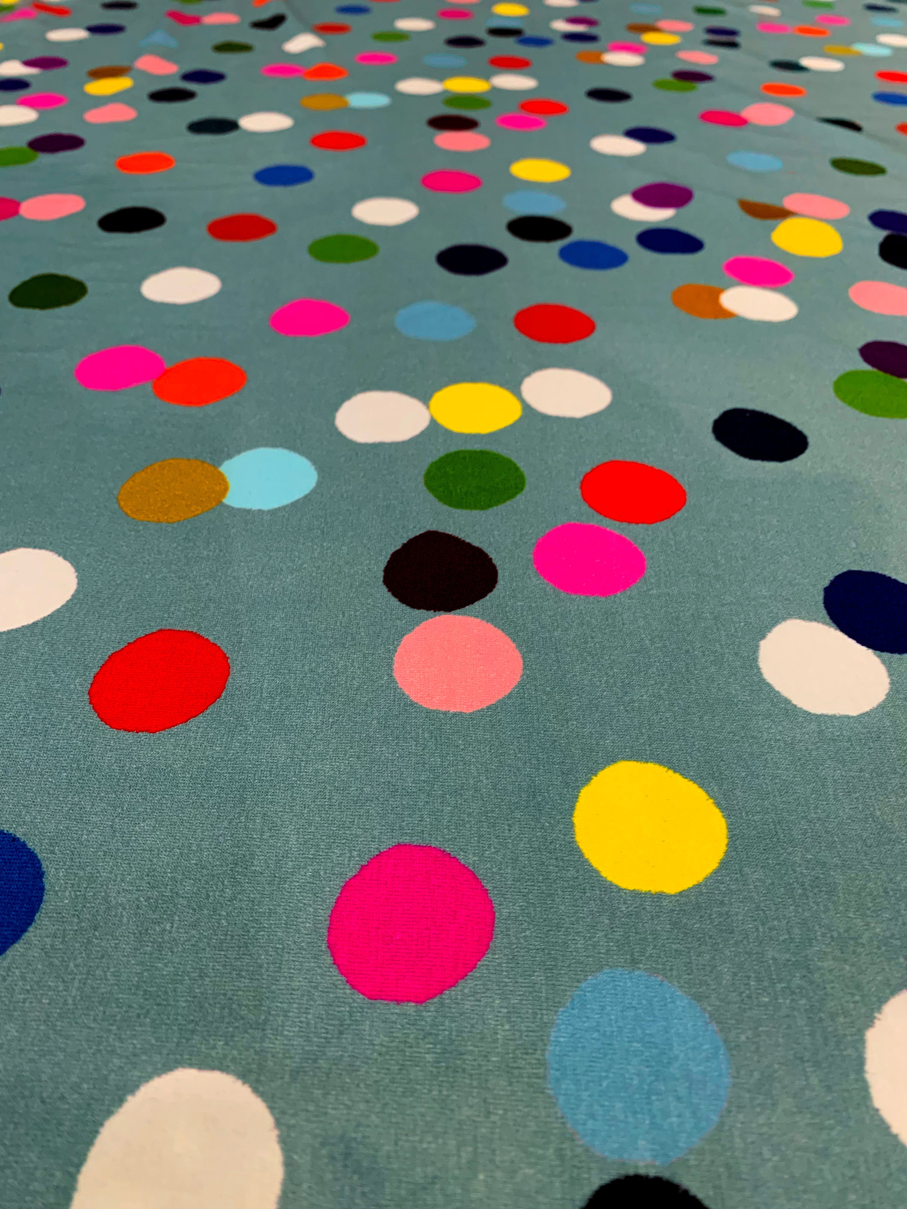 Confetti (dark mint) Cotton Jersey (CUT PIECE 2M $30)
