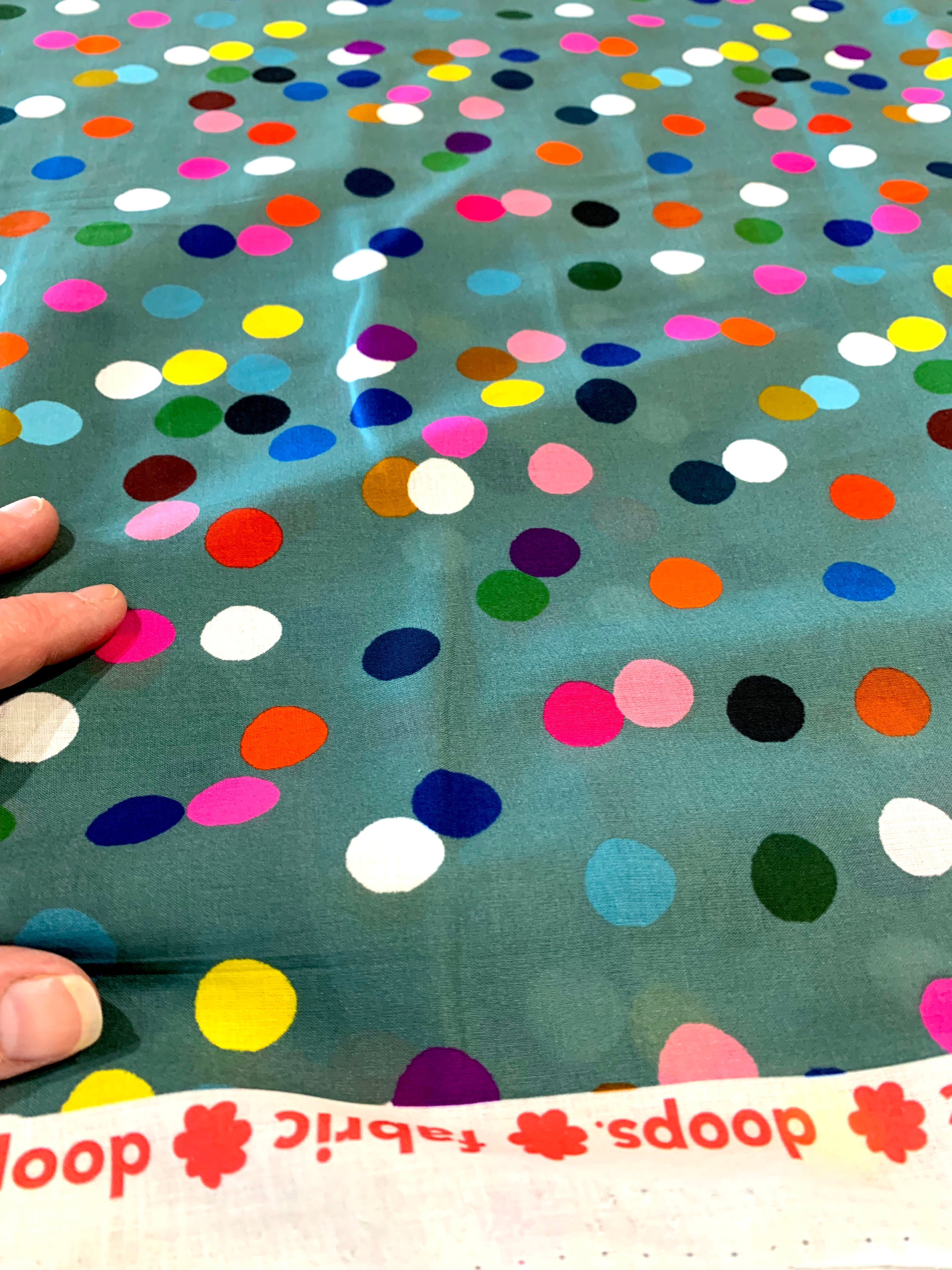 Confetti (dark mint) Cotton Voile(CUT PIECE 1.7M $20)