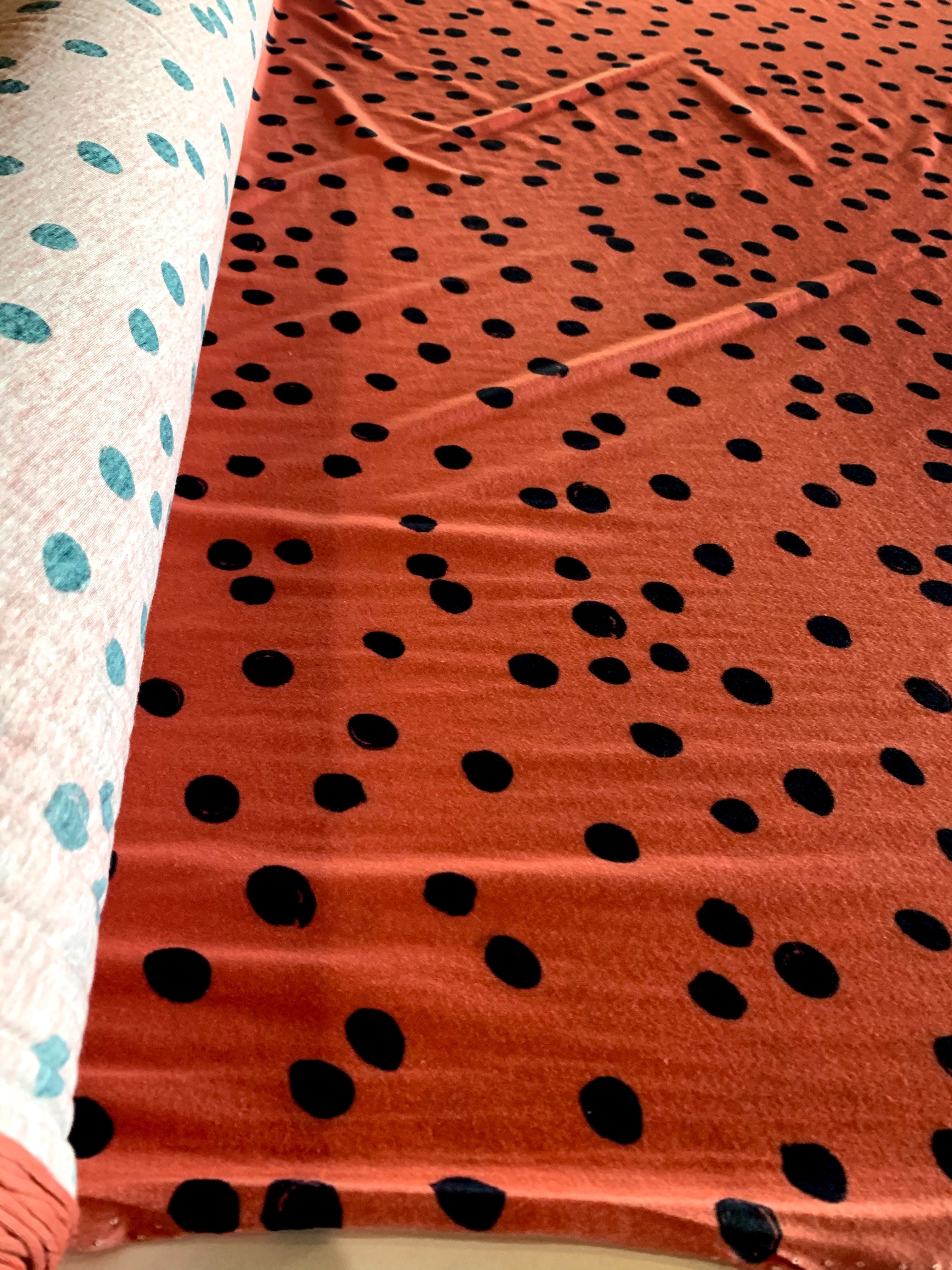 Caramel Spots 100% Organic cotton knit (5849635946649)