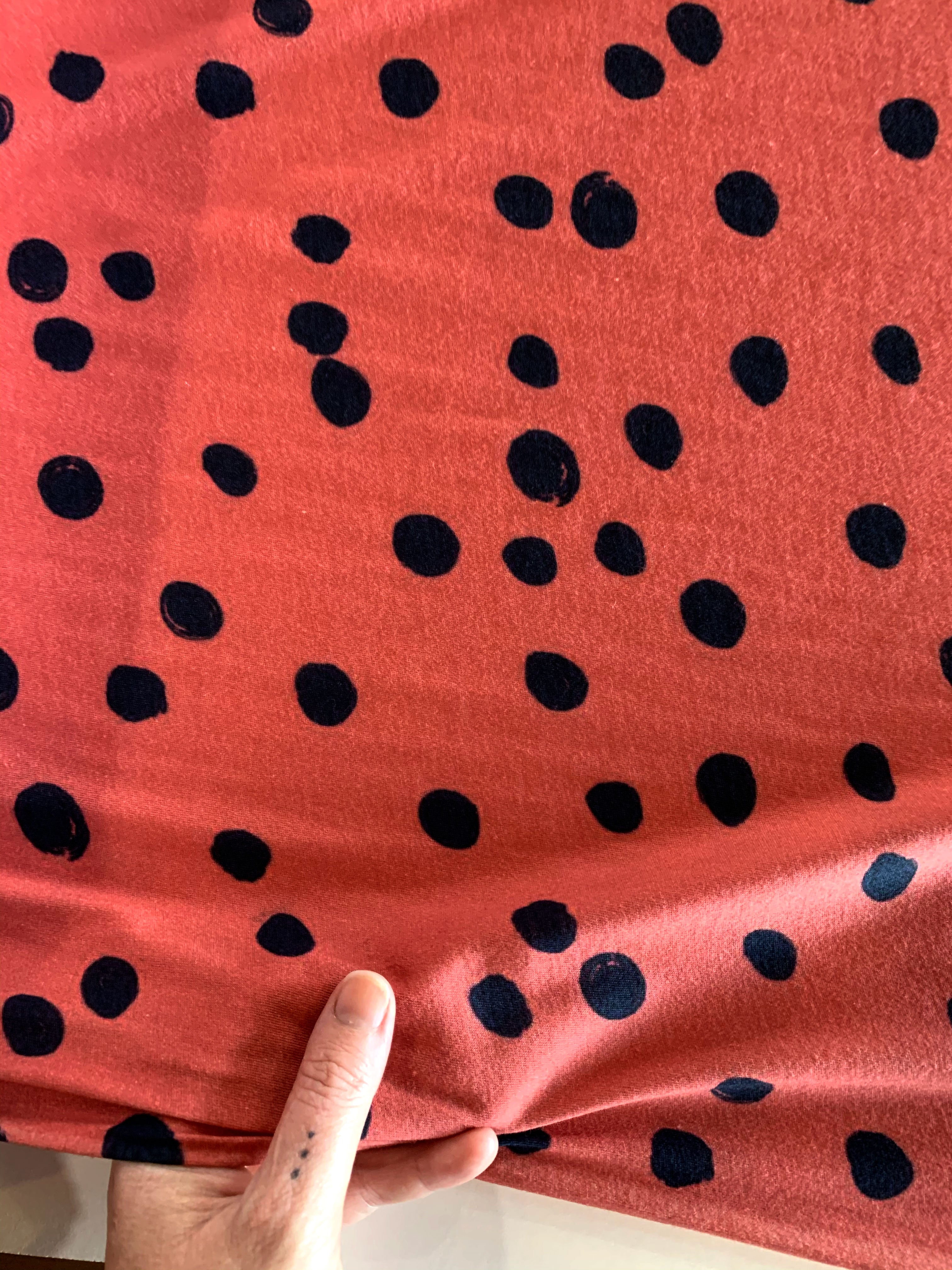 Caramel Spots 100% Organic cotton knit (5849635946649)