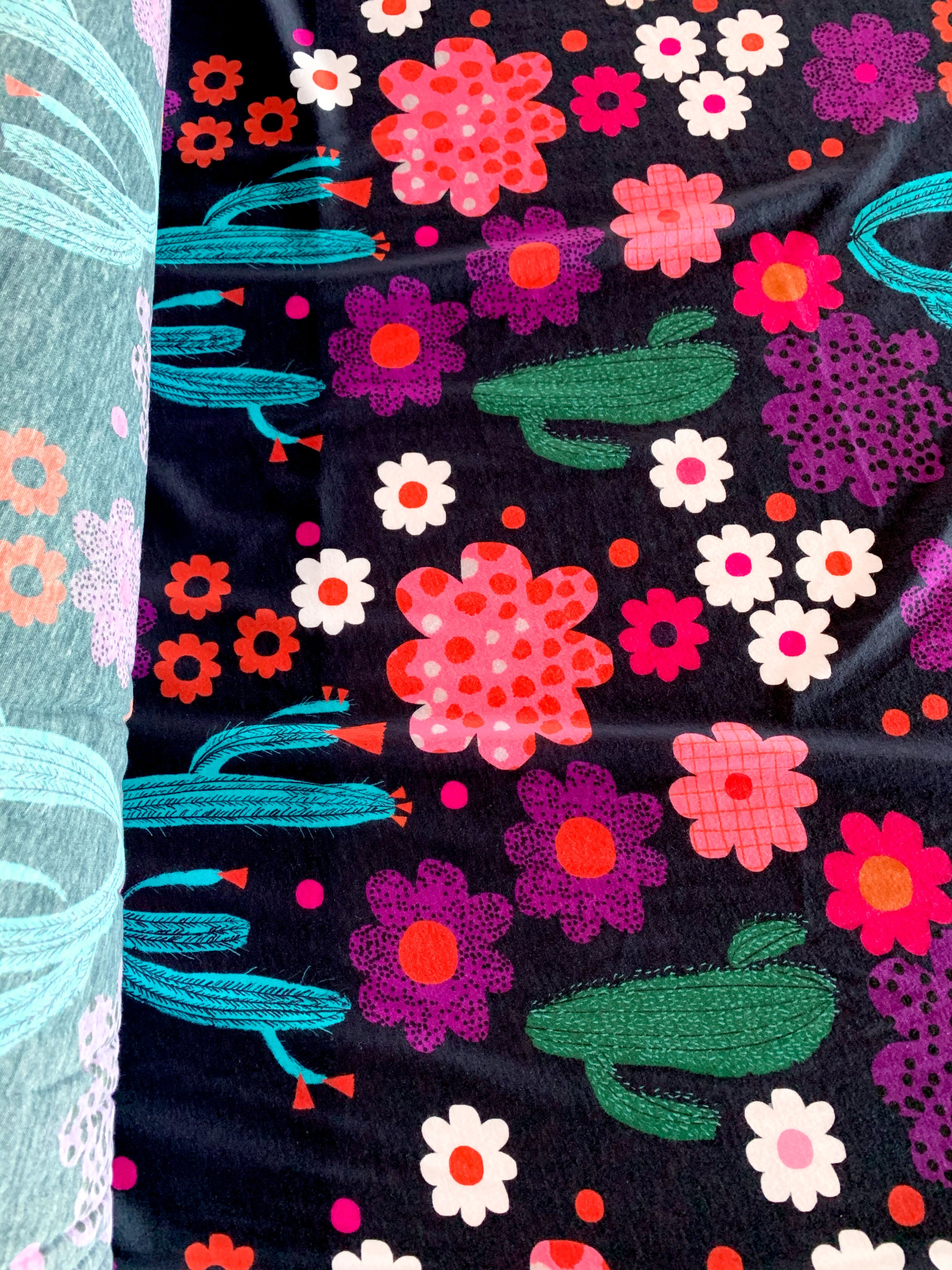 Cactus Bloom 100% Organic cotton knit (5759452905625)