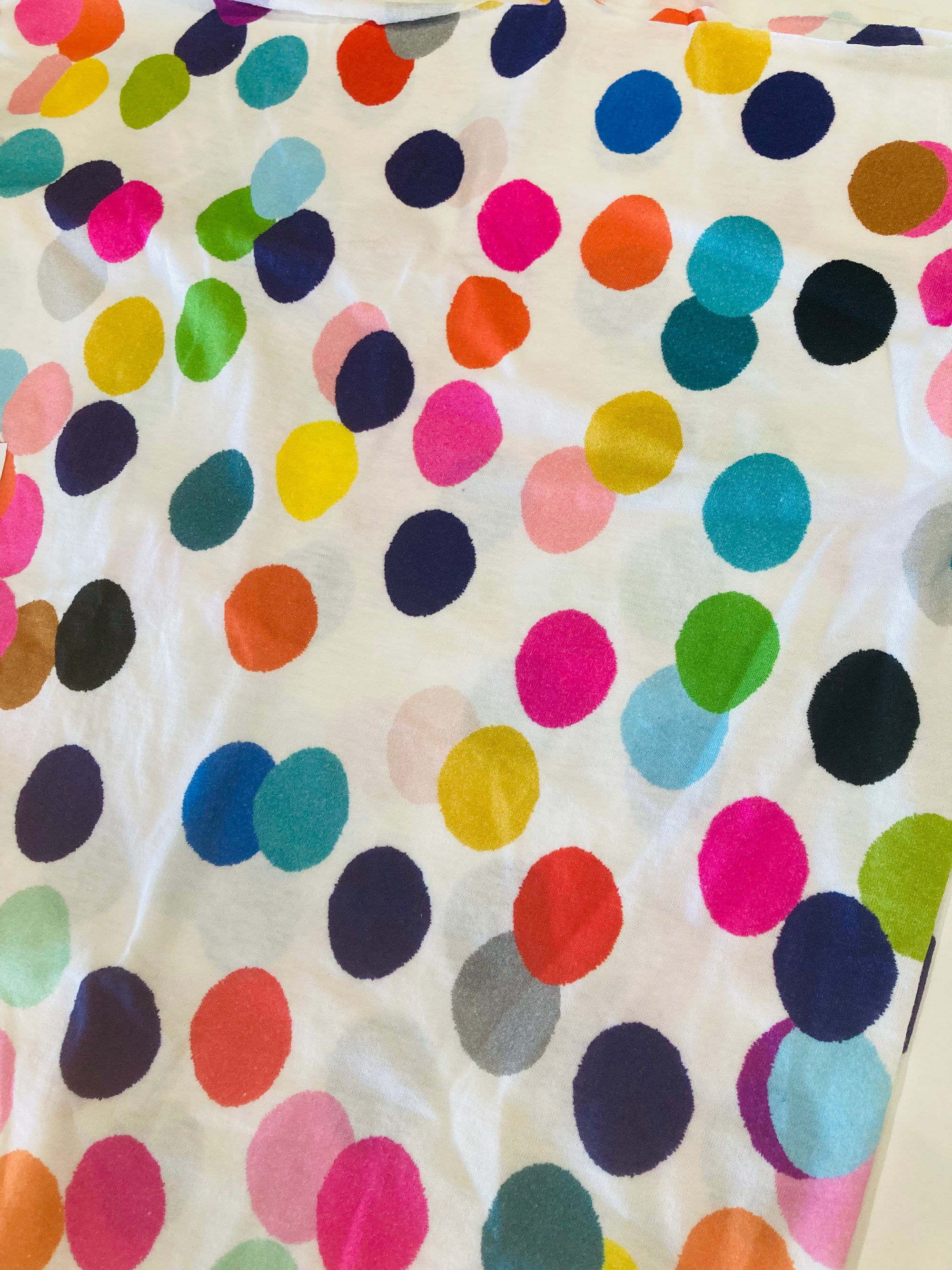 CUT FABRIC White Confetti 100% organic jersey