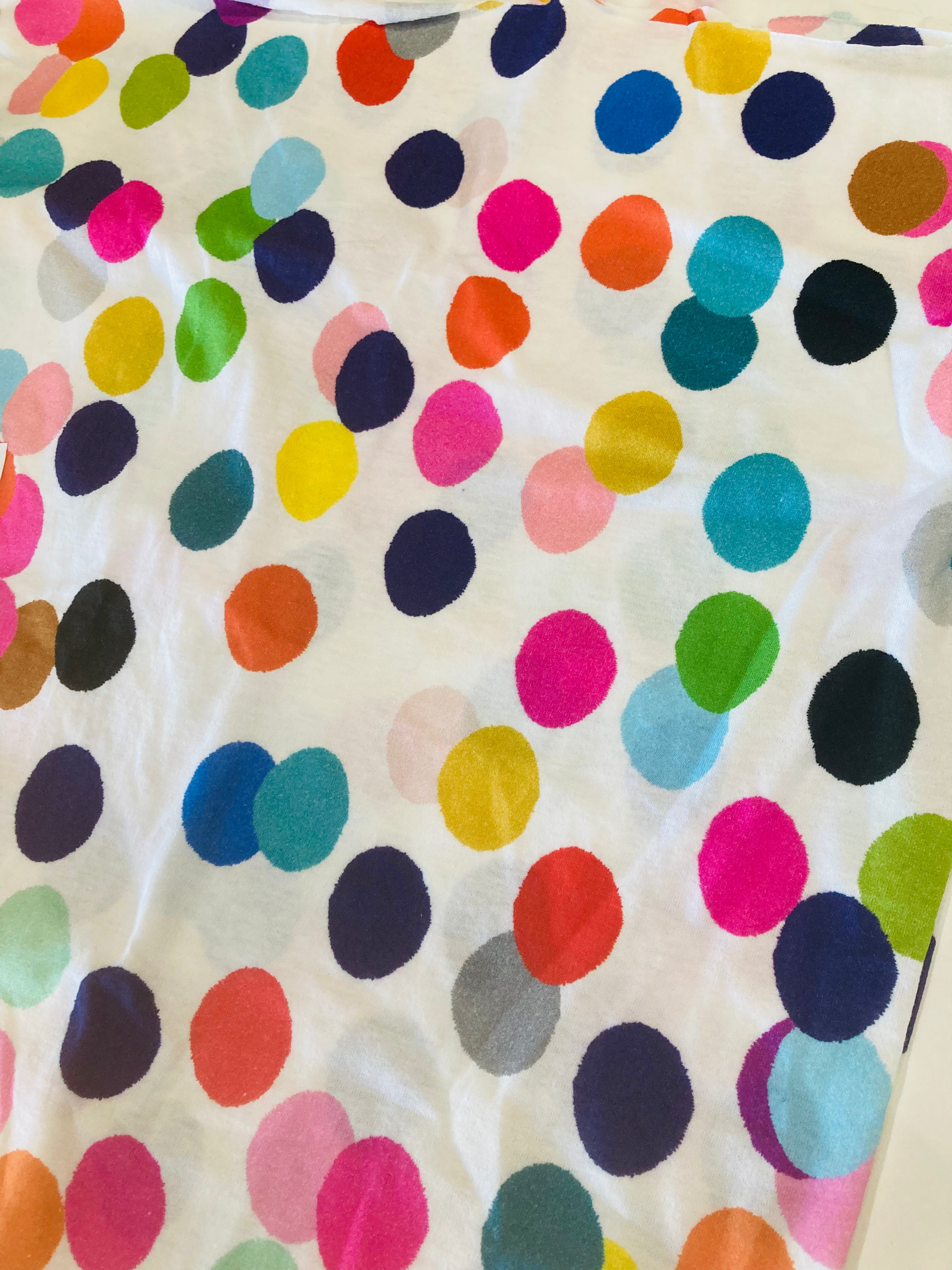 CUT FABRIC White Confetti 100% organic jersey