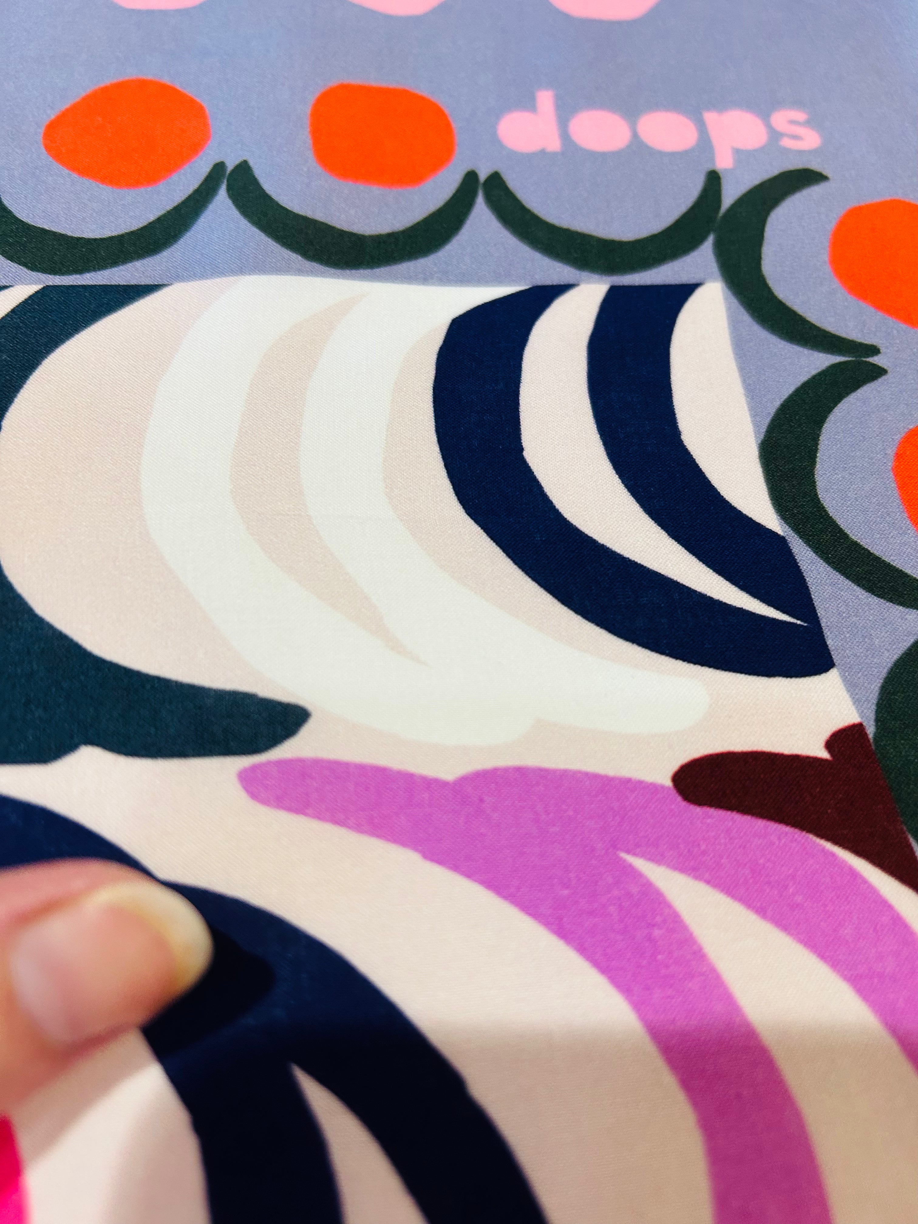 Play Wave 90% Cotton 10% Silk Scarf (sewing project)
