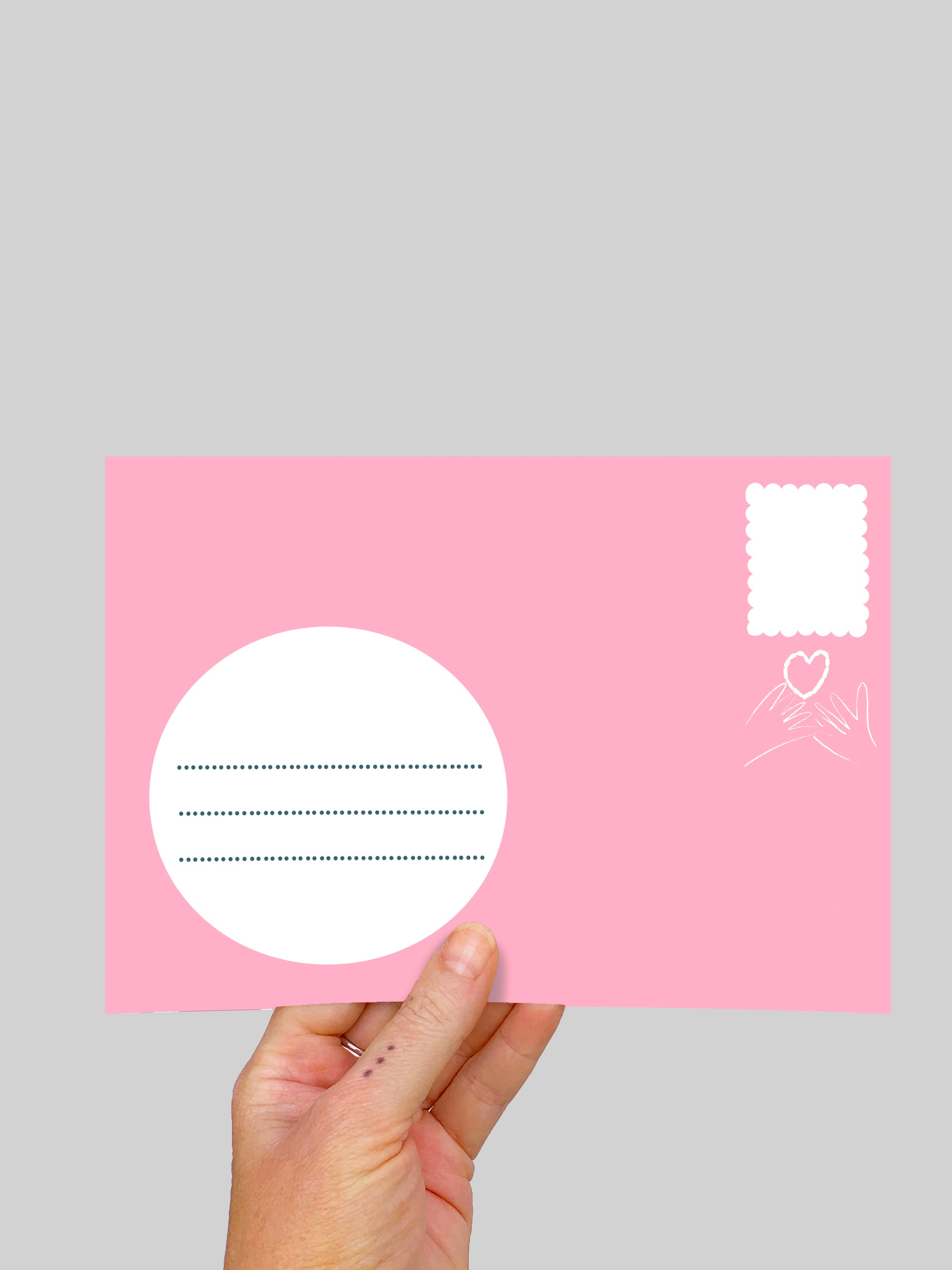 Pinky Leopard (large) A5 Postcard (4630617129056)