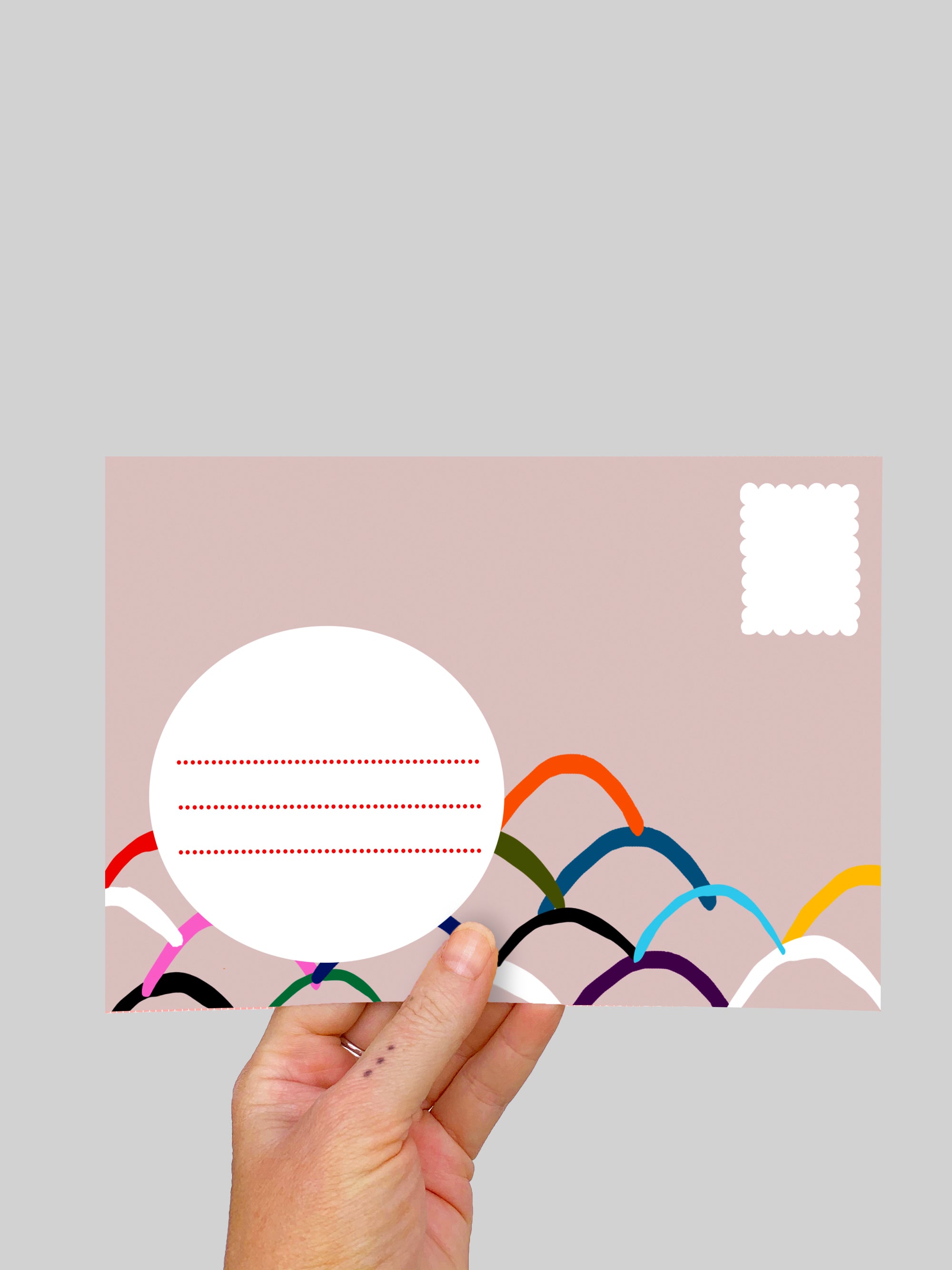 Colour Hills (large) A5 Postcard (4629666922592)