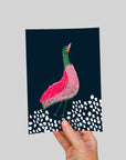 Bright Bird (large) A5 Postcard (4630280863840)