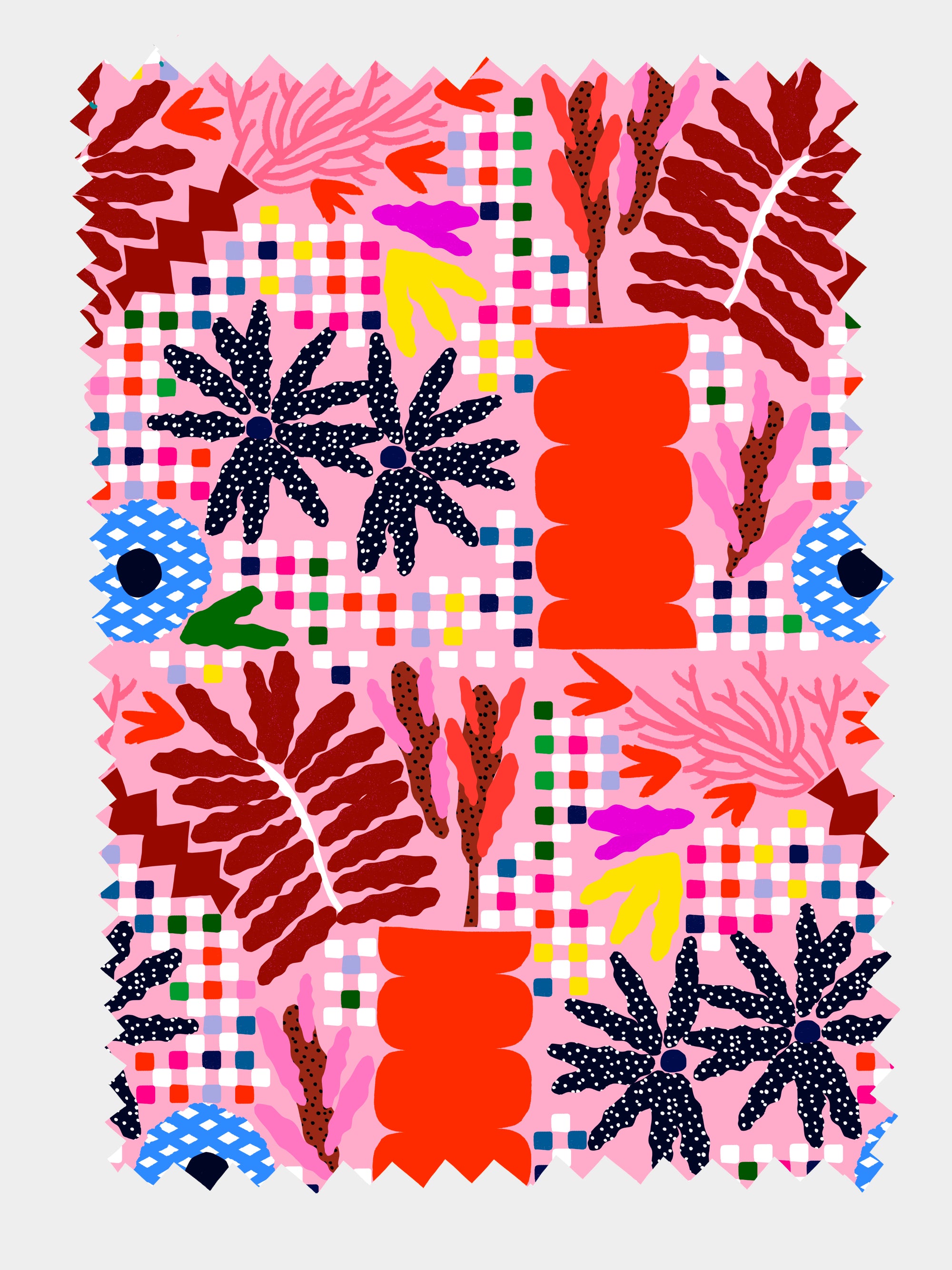 Pot Plant Bond 100% cotton satin (6943660343449)