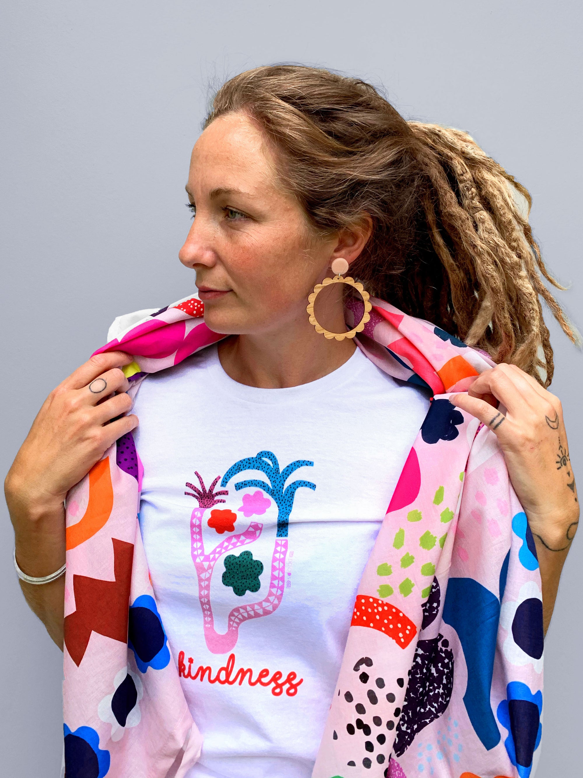 Kooki Kindness 100% cotton T'shirt (5812250542233)