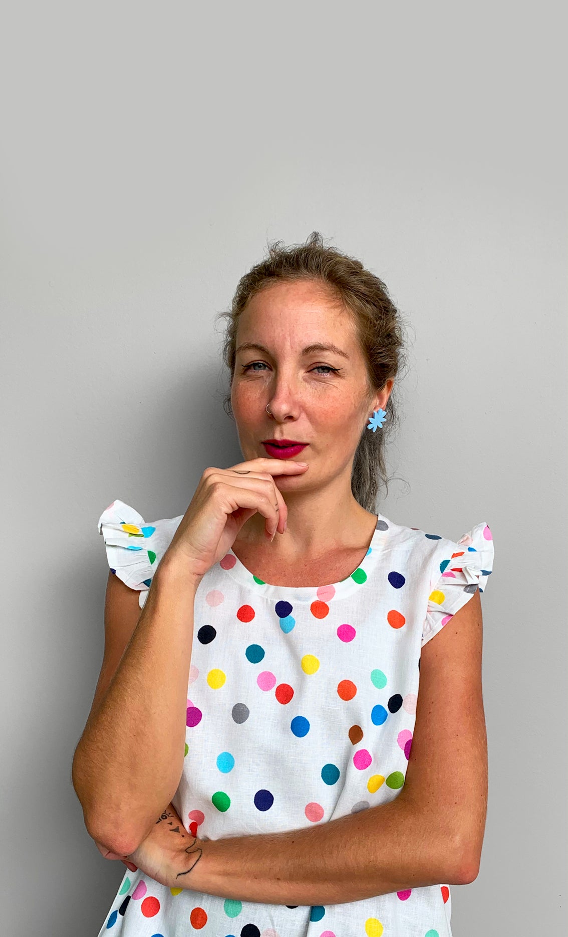 Confetti &amp; Bathing ladies 100% linen top (2110964465760) (7107037888665)
