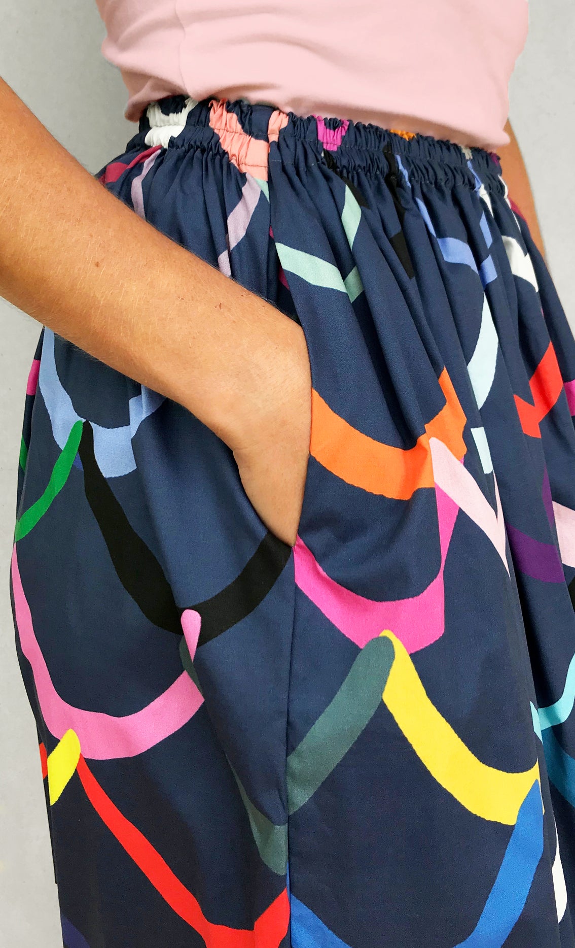 Wave 100% organic cotton skirt (743854506080)