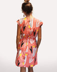 Peach Cactus Bloom 100% cotton ladies sleeve dress (9381930632)