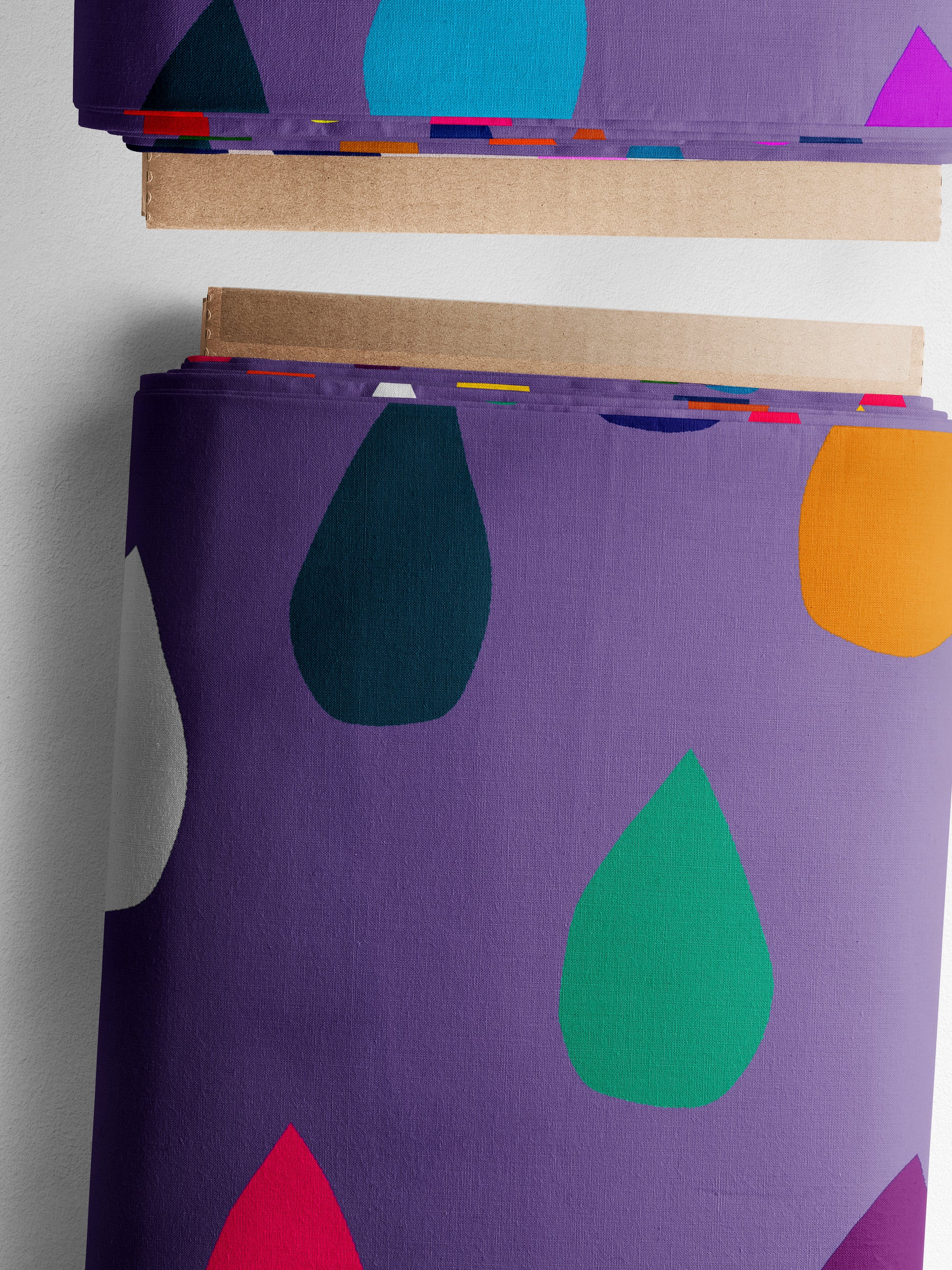 Mauve Drops 100% cotton jersey