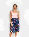 Wave 100% organic cotton skirt (743854506080)