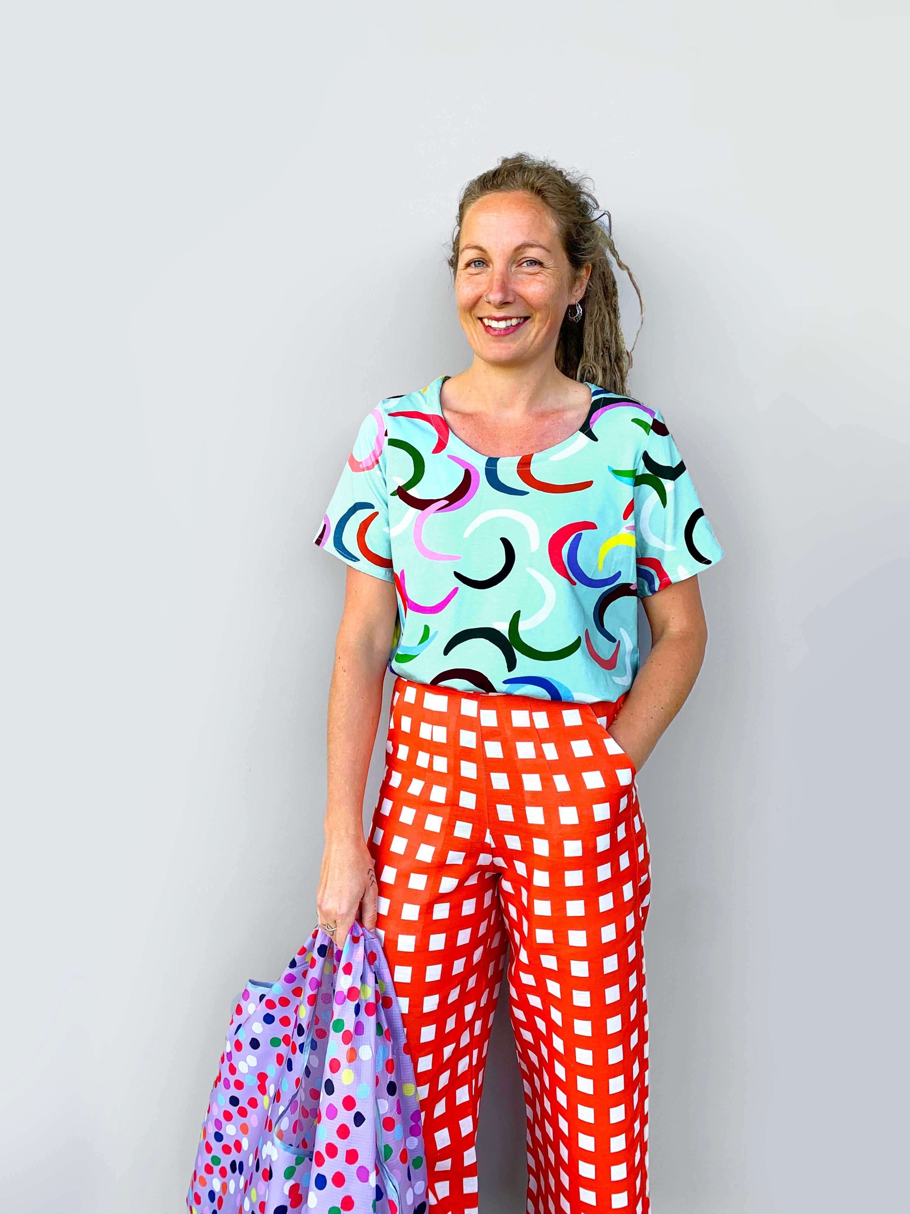 Colour Petals (mint) Cotton Jersey (CUT PIECE 1.5M $20)