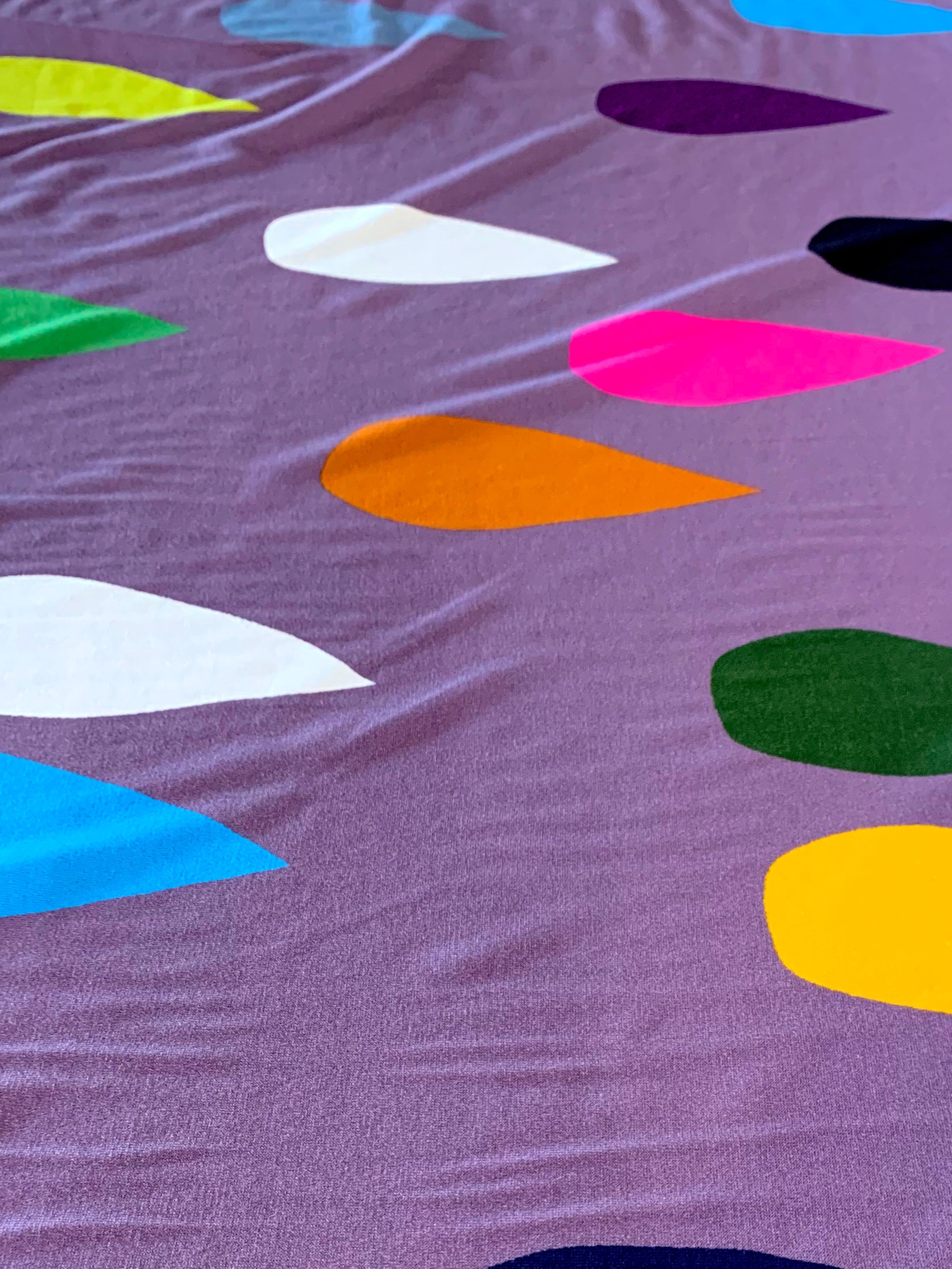 Mauve Drops 100% cotton jersey (CUT PIECE 3M $30)