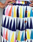 Kooki 100% linen cotton skirt (5814665609369)