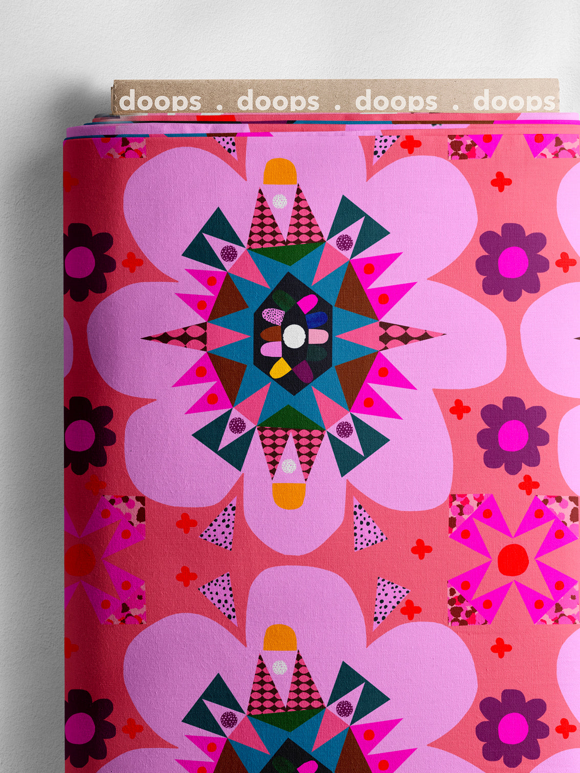 Kooki Pink 100% light cotton (CUT PIECE 1M $6)