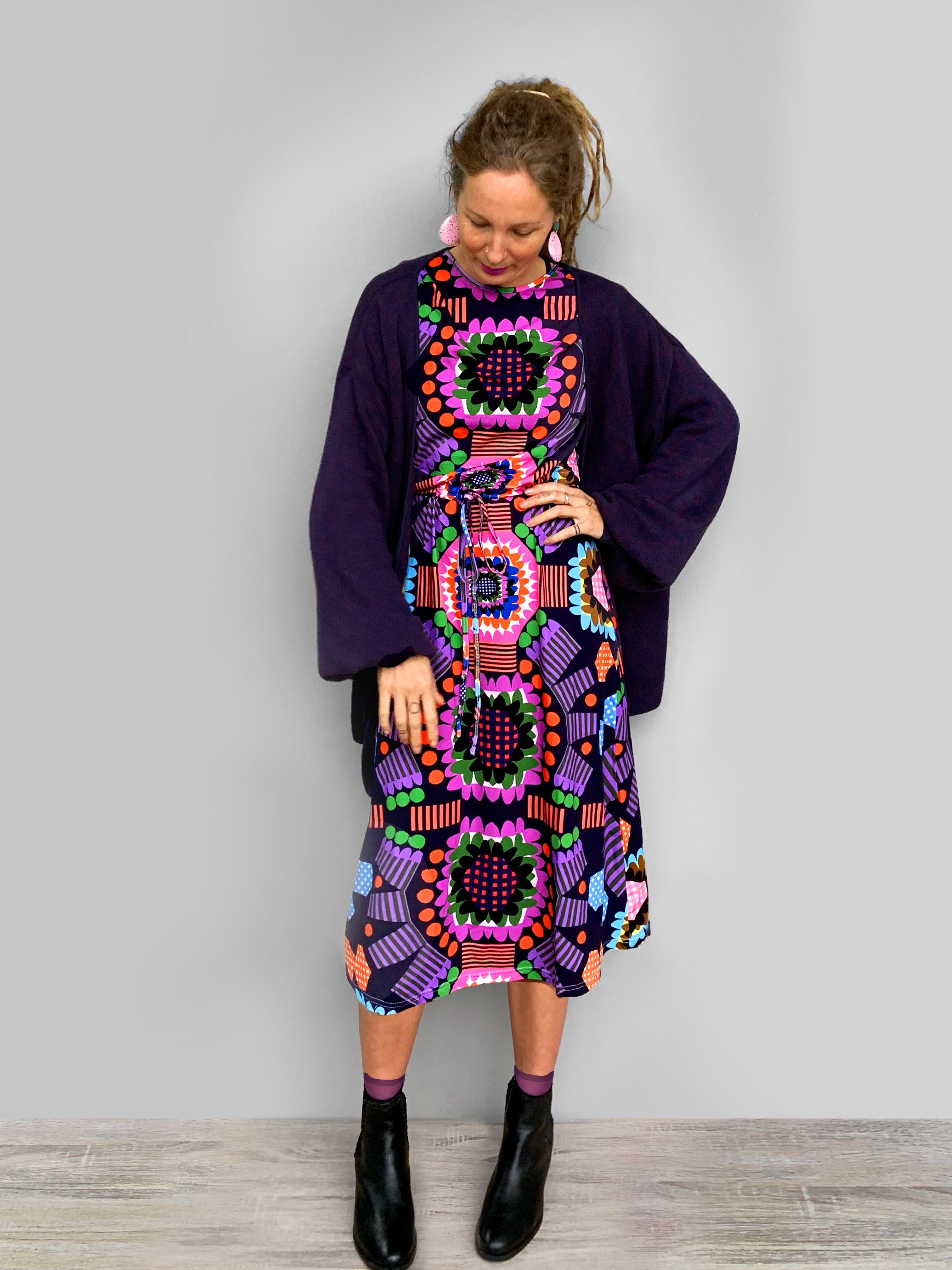 Florence Flower jersey dress