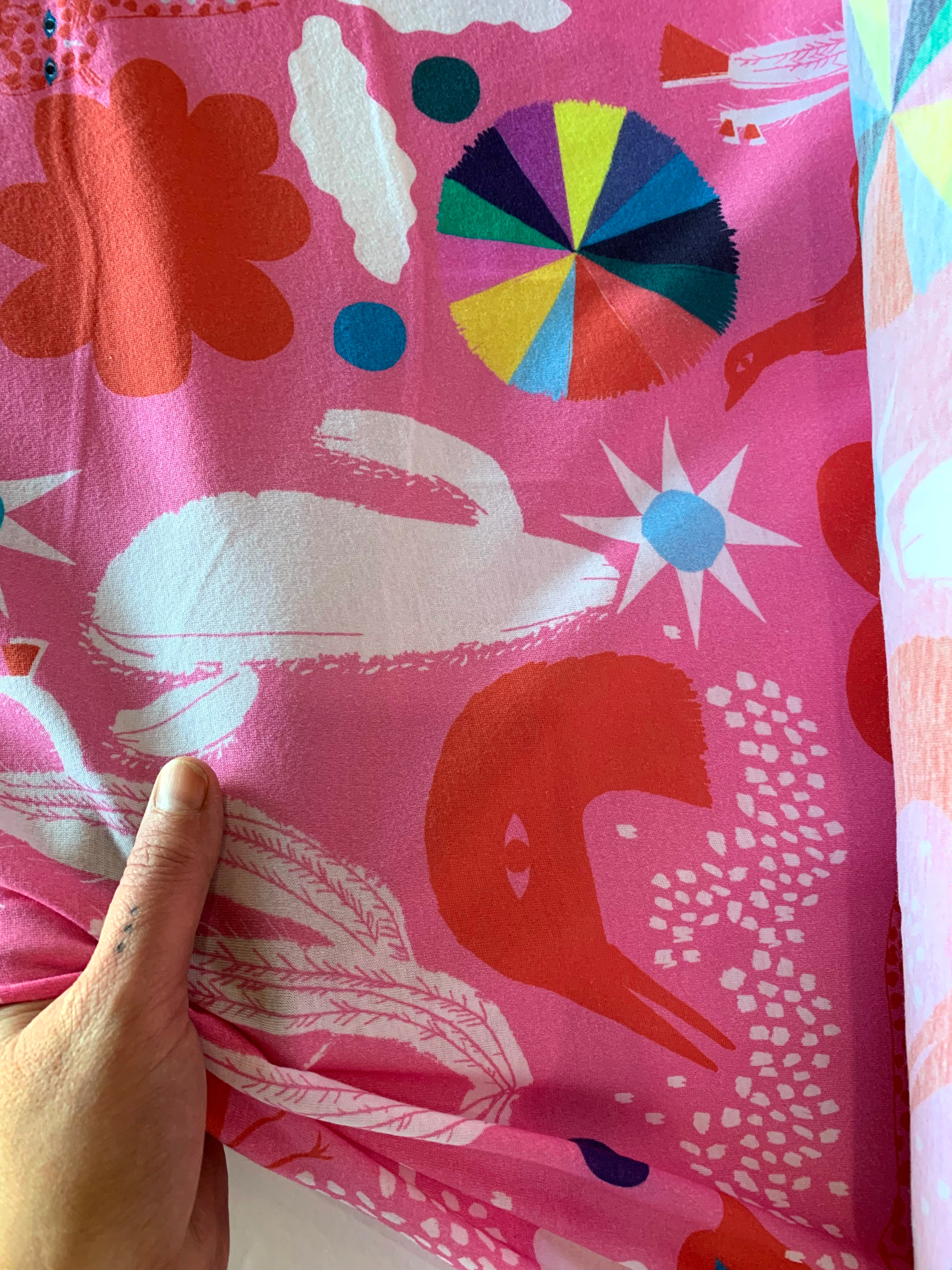 Pink Spells 100% organic cotton jersey (6943565054105)