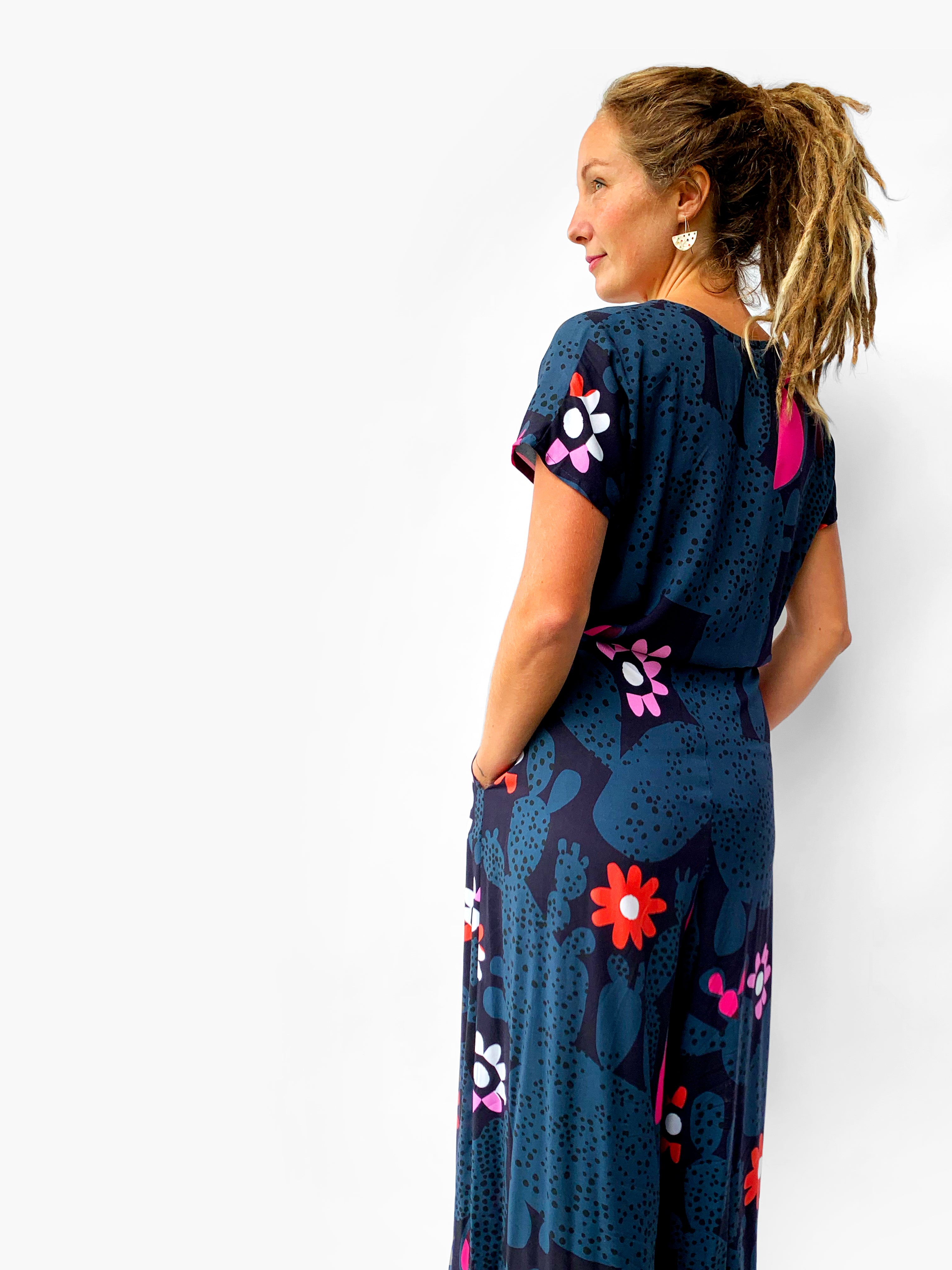 Blink Cacti 100% cotton jumpsuit (4637895262304)