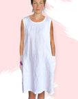 Paint Splat 100% Linen Dress (1404984295520)
