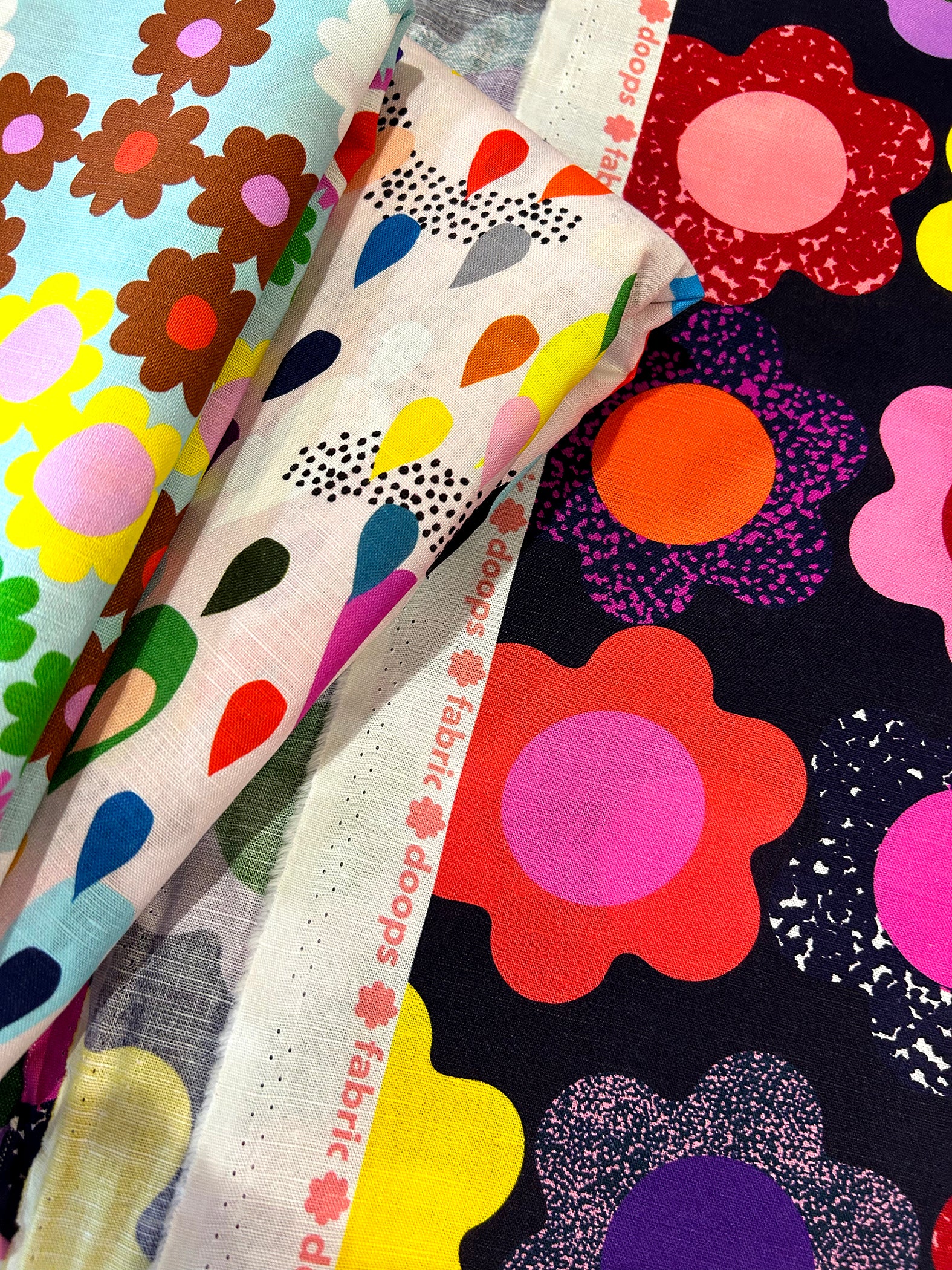 Flower Power Doops organic cotton linen