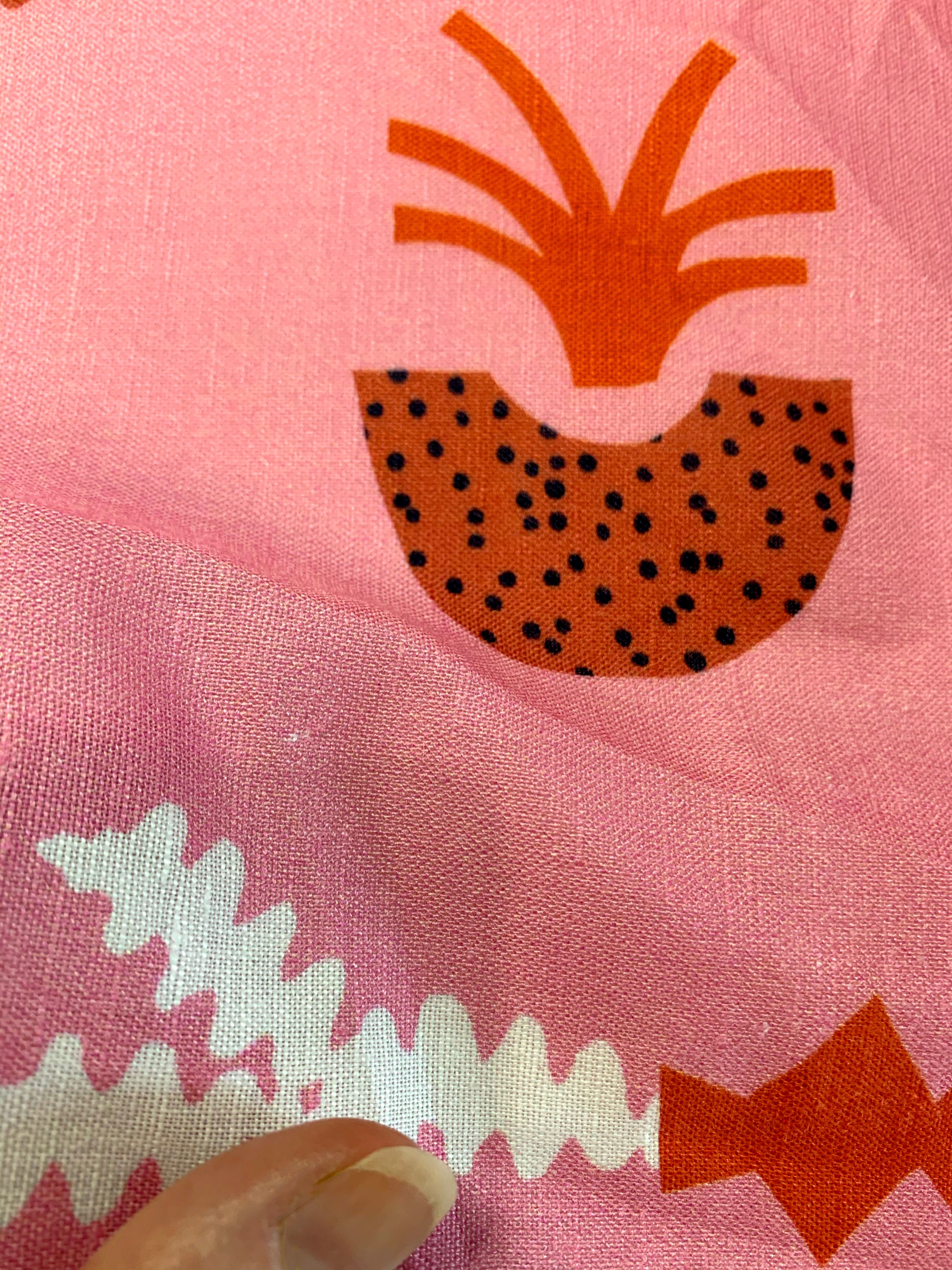 Slow Peach+Caramel cotton linen (5753234587801)