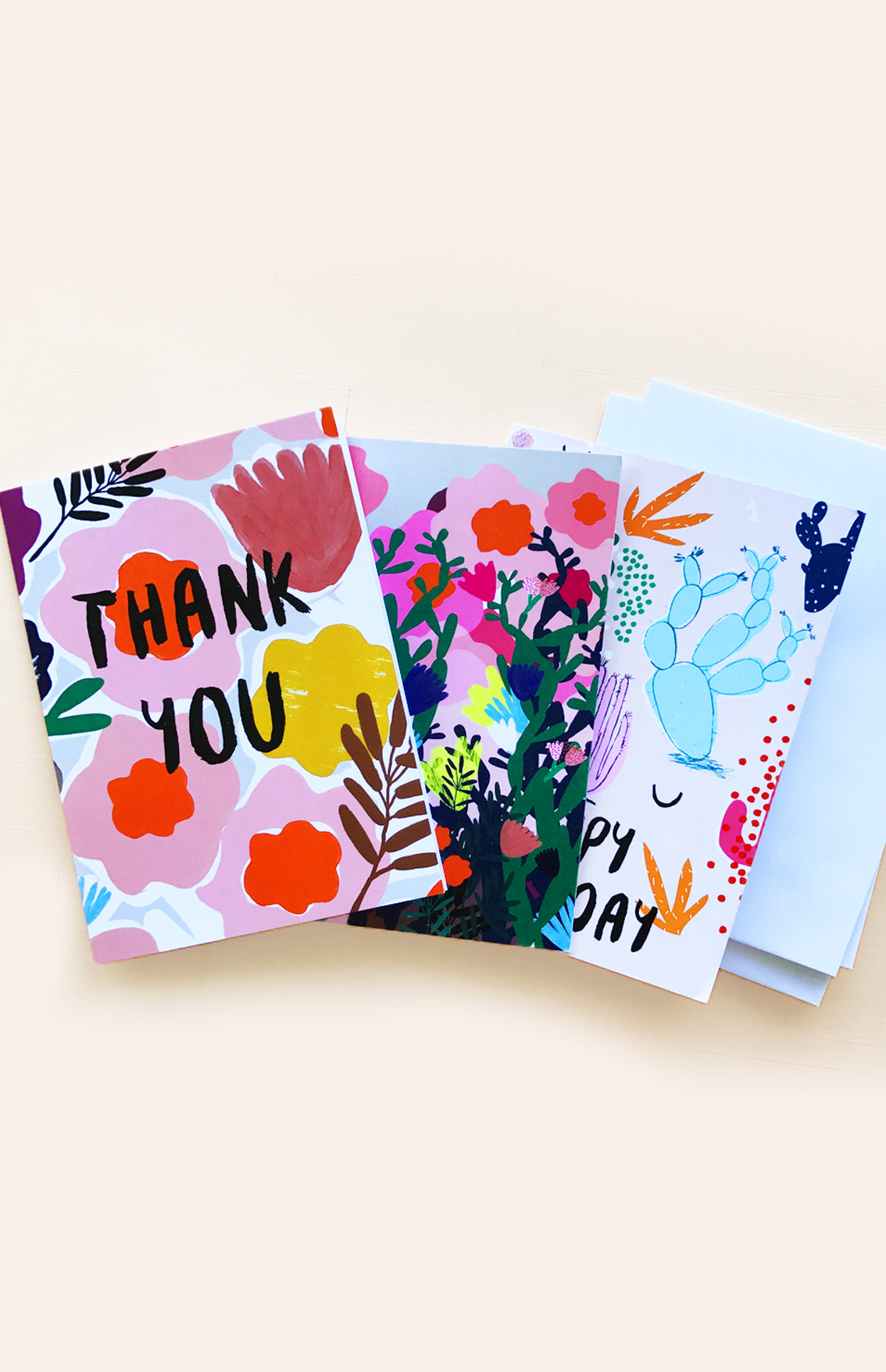 SET OF 3 Greeting folded cards (5" X 7") (10486665288)