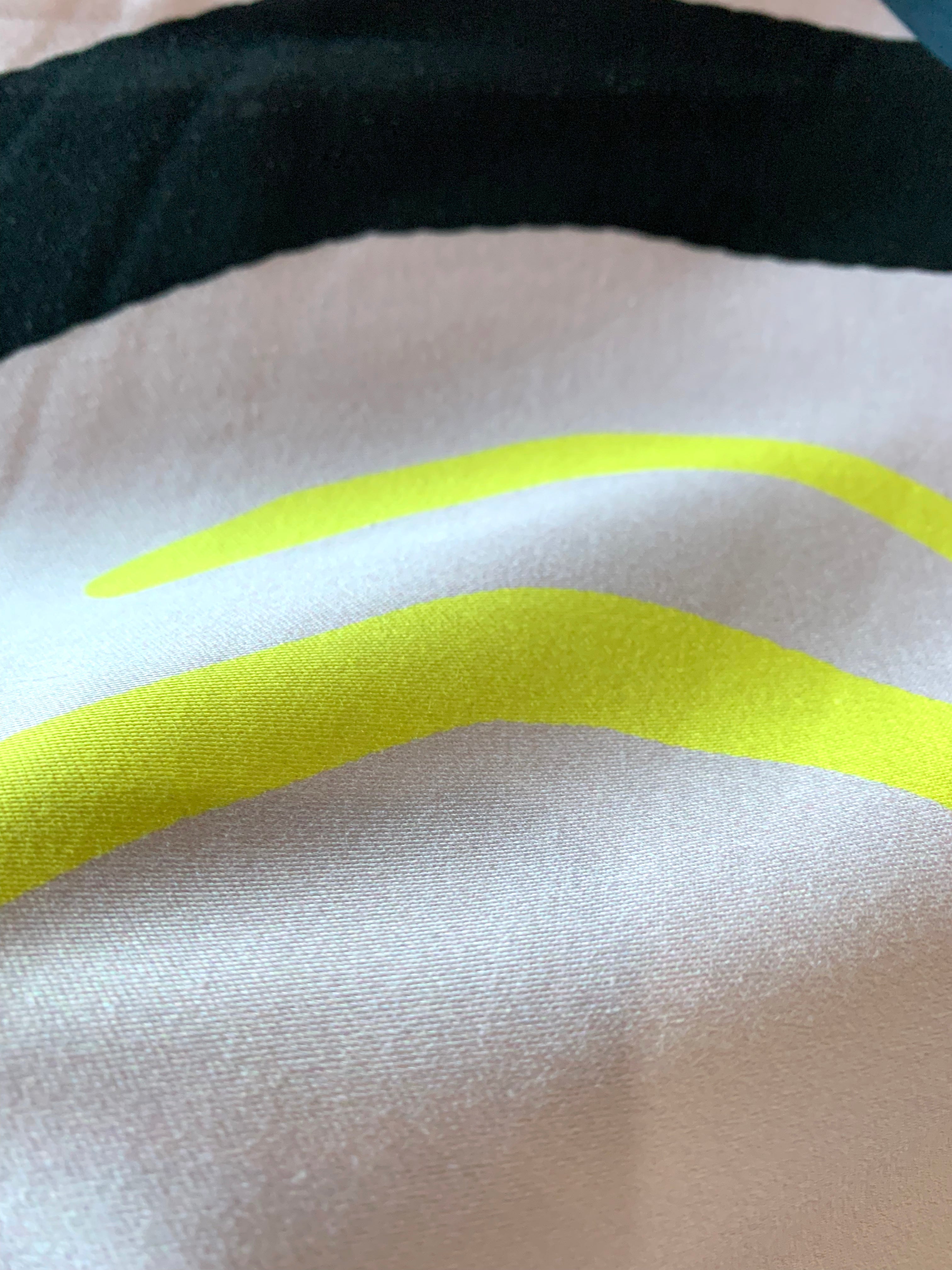 Beige Colour Waves 100% cotton satin (6943680168089)