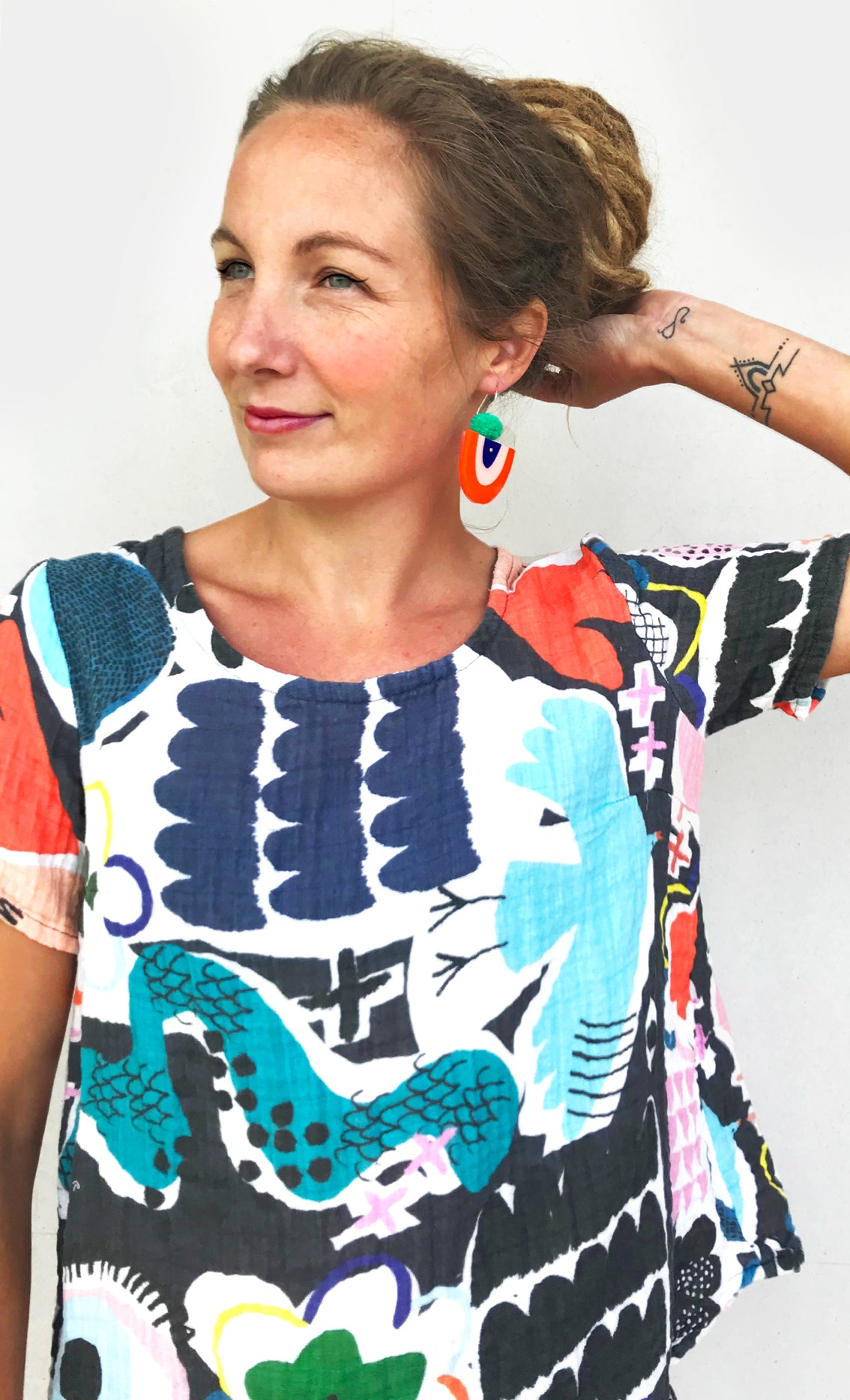 Doops Play 100% organic sweet pea gauze sleeveless top (white) & A FEW ORGANIC JERSEY'S LEFT (1508050468960)